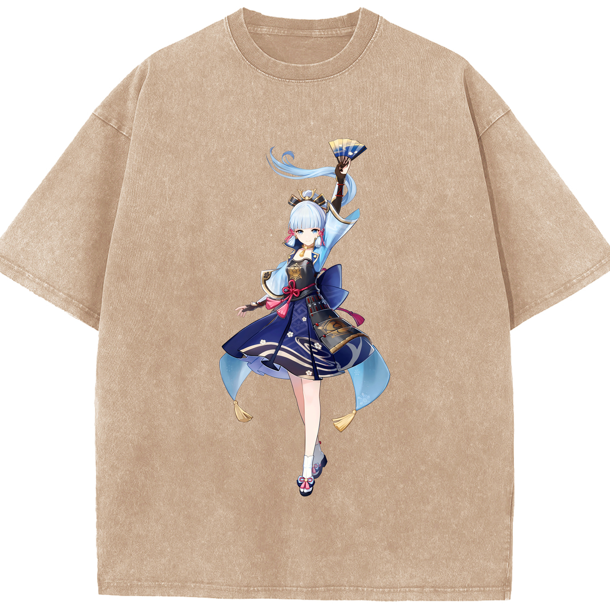 げんし神 神里綾華 神宮寺レン genshin Kamimiya Ren 綿100% ヴィンテージ風 半袖Tシャツ（フロントプリント）