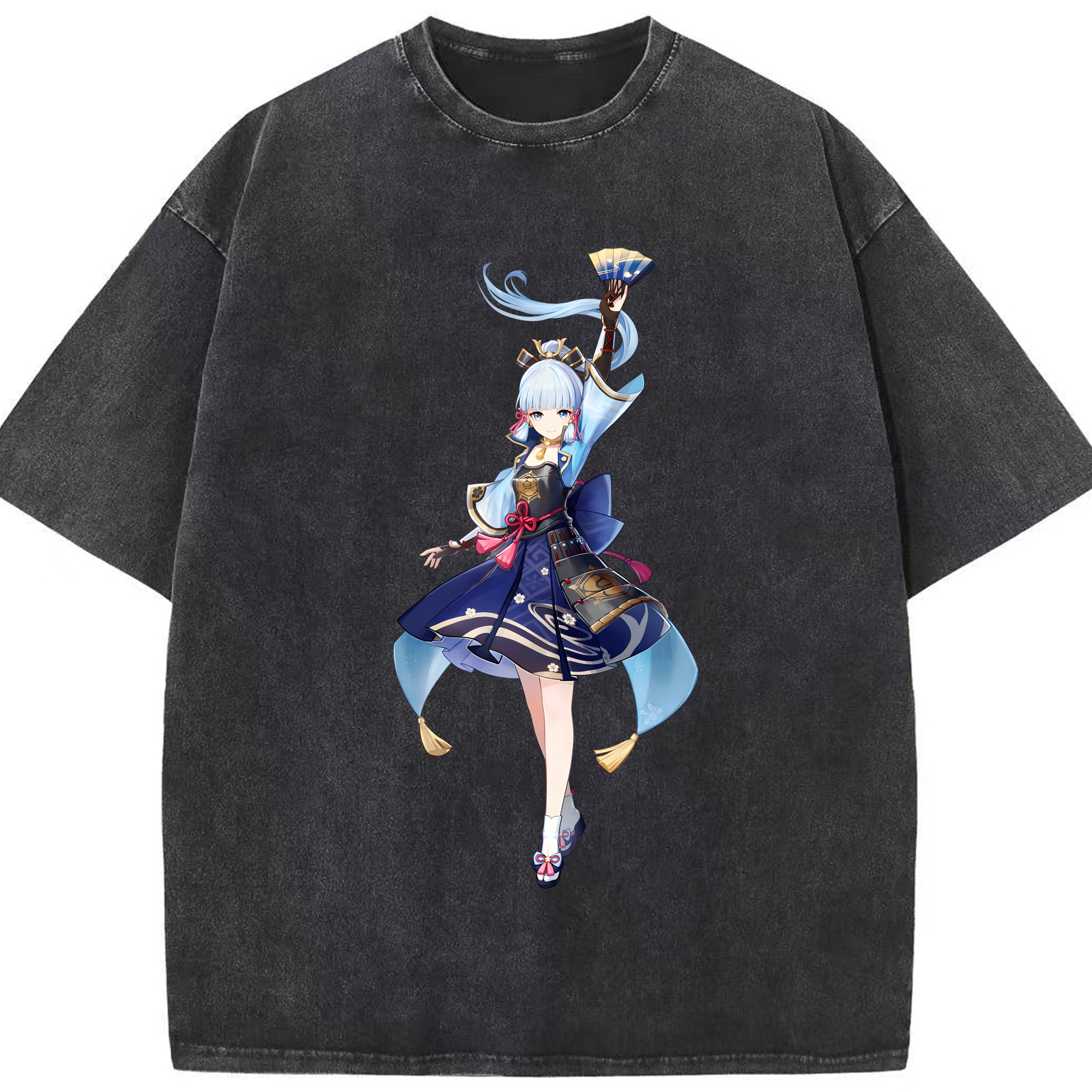げんし神 神里綾華 神宮寺レン genshin Kamimiya Ren 綿100% ヴィンテージ風 半袖Tシャツ（フロントプリント）
