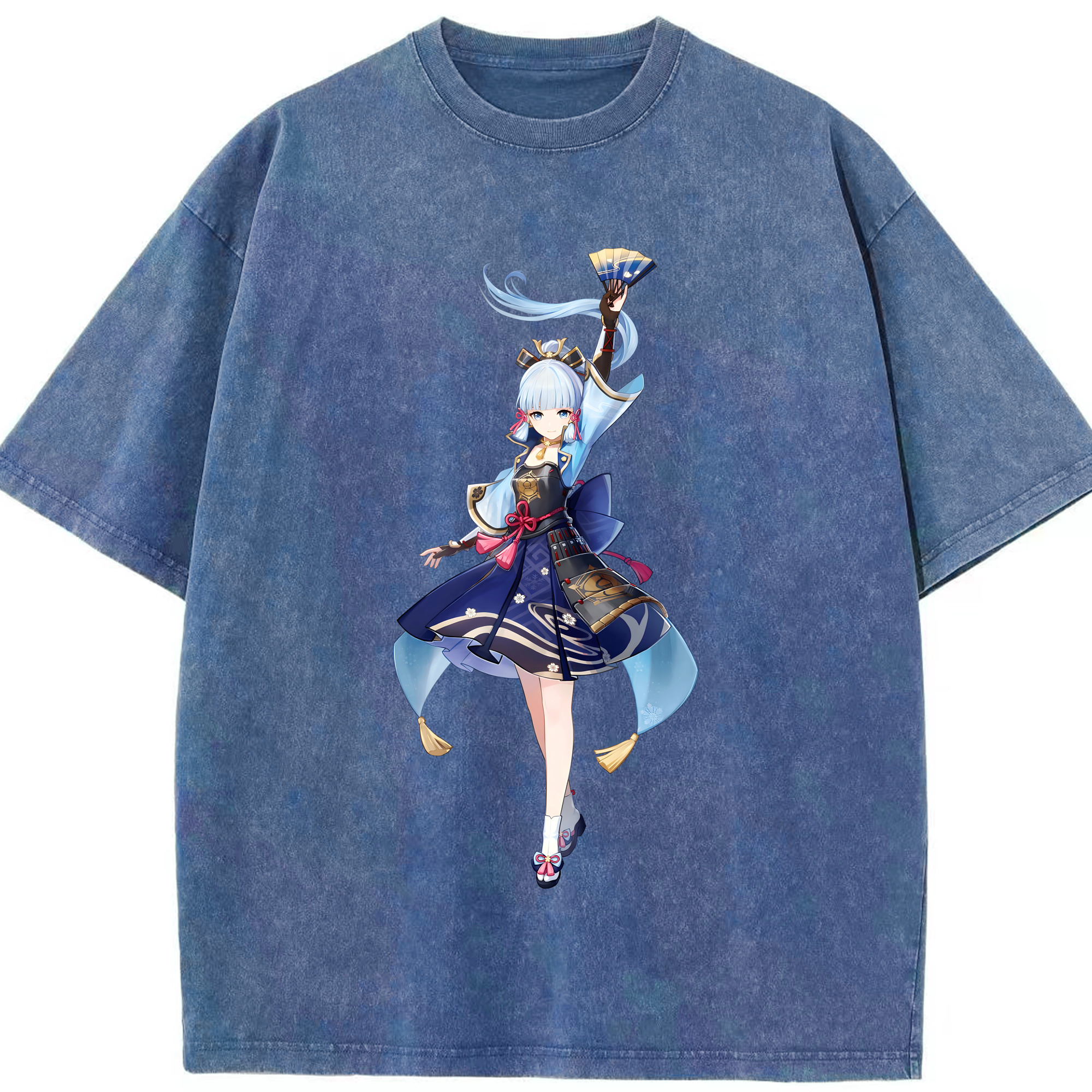 げんし神 神里綾華 神宮寺レン genshin Kamimiya Ren 綿100% ヴィンテージ風 半袖Tシャツ（フロントプリント）