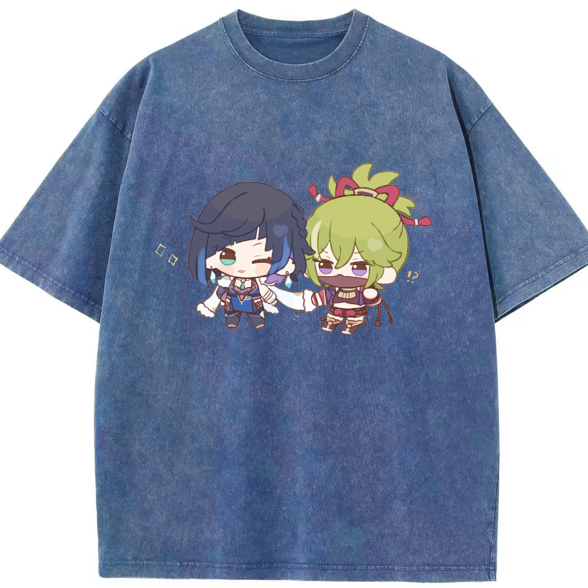 げんし神  久岐忍 くき しのぶ genshin Kuki Shinobu 綿100% ヴィンテージ風 半袖Tシャツ（フロントプリント）