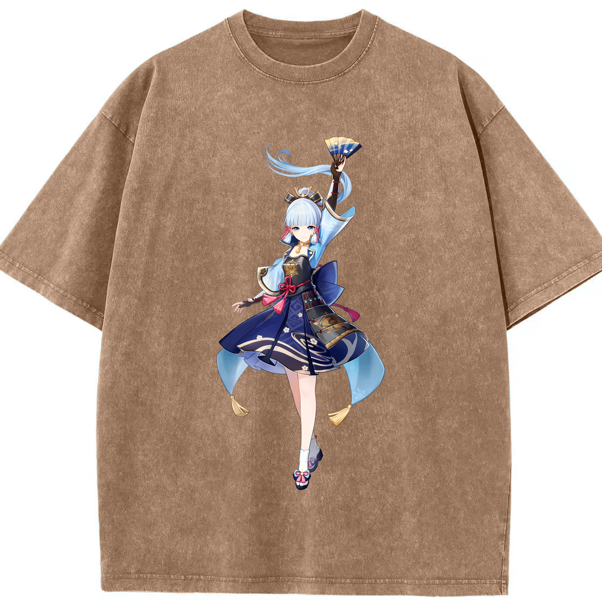 げんし神 神里綾華 神宮寺レン genshin Kamimiya Ren 綿100% ヴィンテージ風 半袖Tシャツ（フロントプリント）