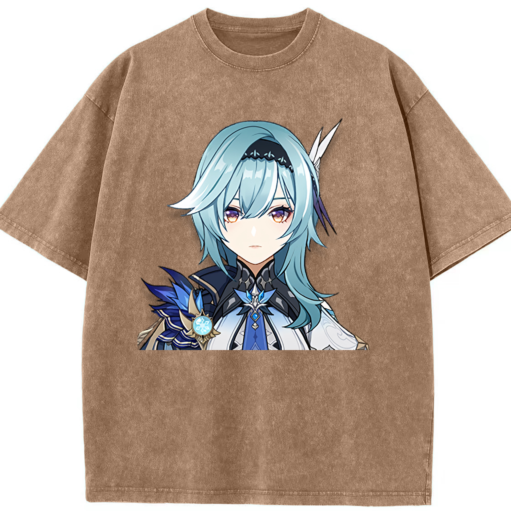 げんし神 优菈 ゆうら genshin Yūra 綿100% ヴィンテージ風 半袖Tシャツ（フロントプリント）