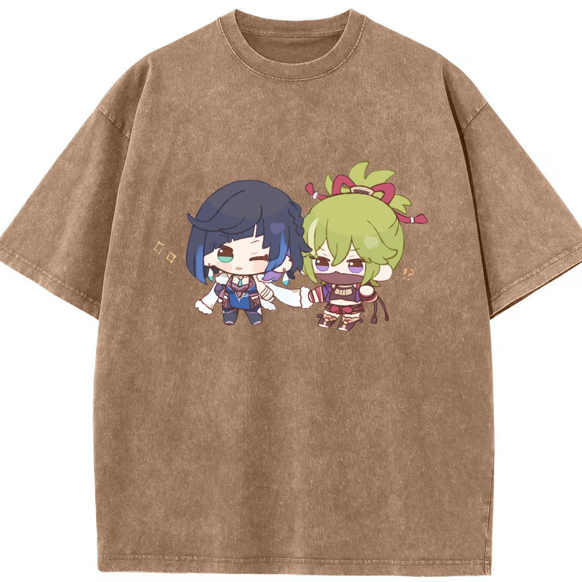 げんし神  久岐忍 くき しのぶ genshin Kuki Shinobu 綿100% ヴィンテージ風 半袖Tシャツ（フロントプリント）