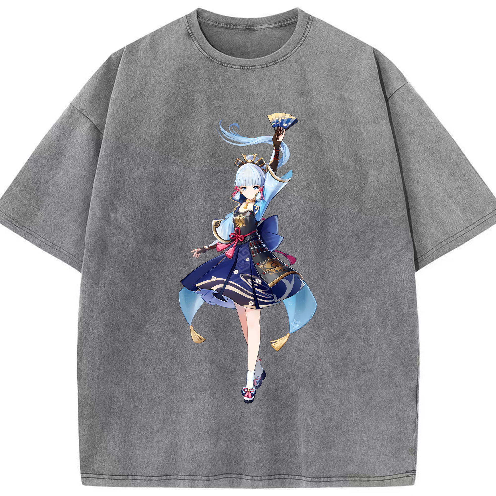 げんし神 神里綾華 神宮寺レン genshin Kamimiya Ren 綿100% ヴィンテージ風 半袖Tシャツ（フロントプリント）
