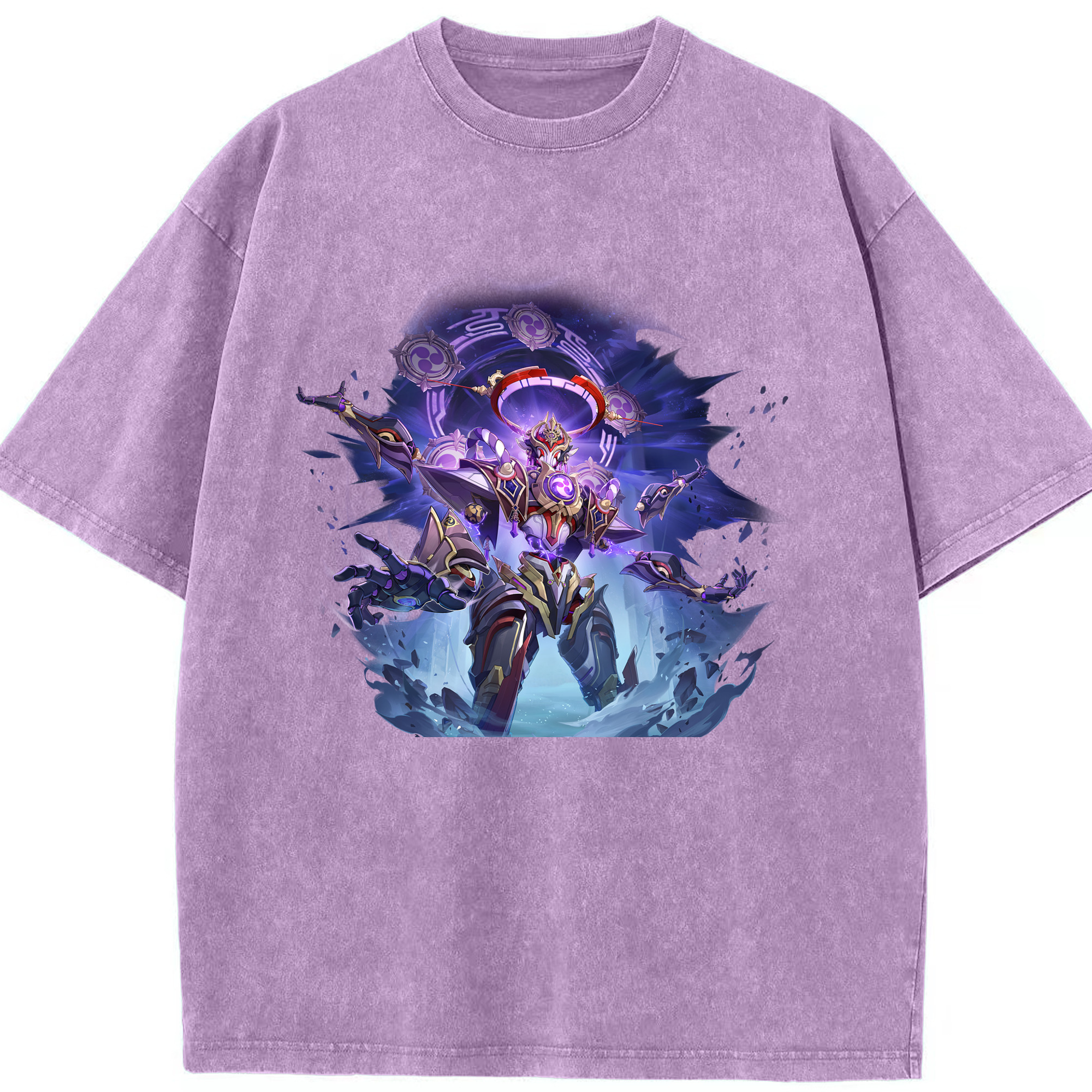 げんし神 さんペい genshin Sanpei 綿100% ヴィンテージ風 半袖Tシャツ（フロントプリント）