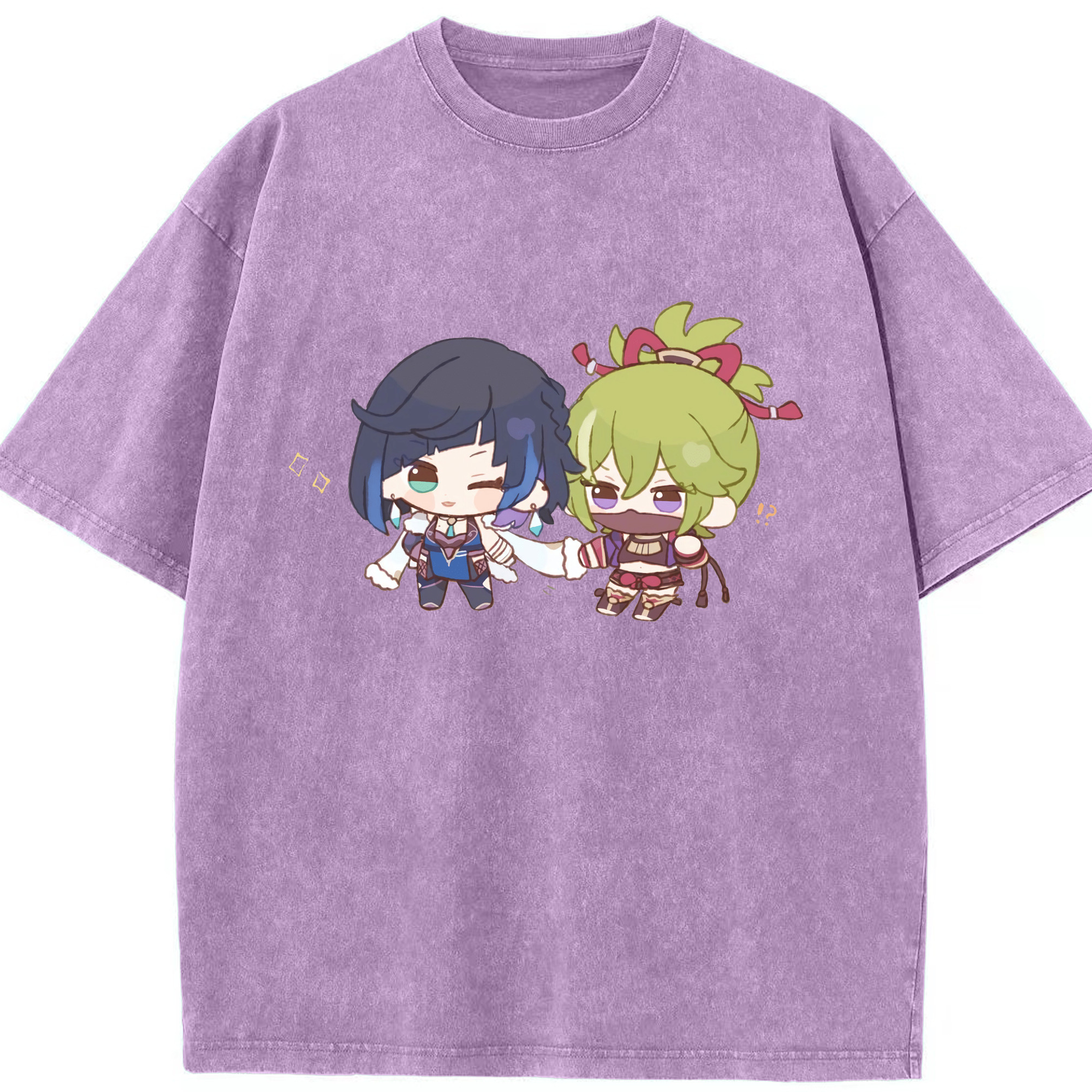 げんし神  久岐忍 くき しのぶ genshin Kuki Shinobu 綿100% ヴィンテージ風 半袖Tシャツ（フロントプリント）