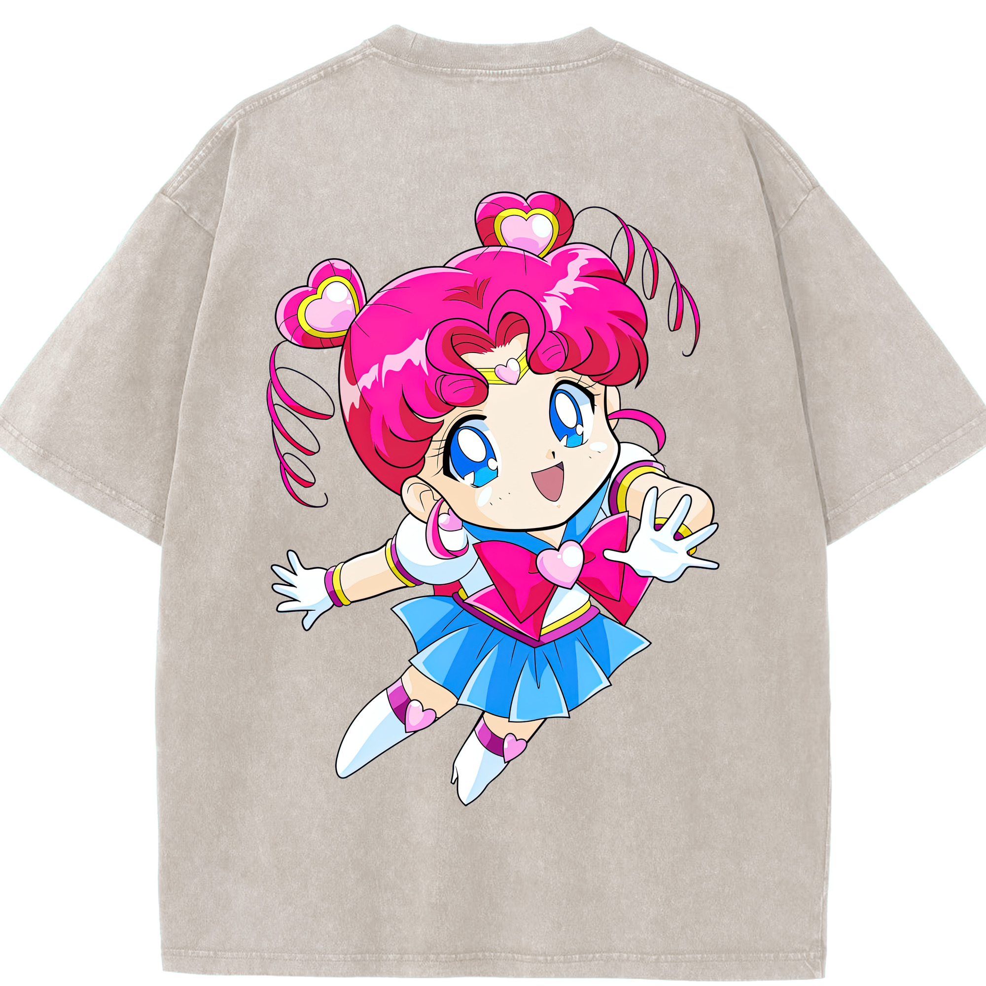 げんし神 刻晴 こくせい genshin Kokusei 綿100% ヴィンテージ風 半袖Tシャツ（背面プリント）