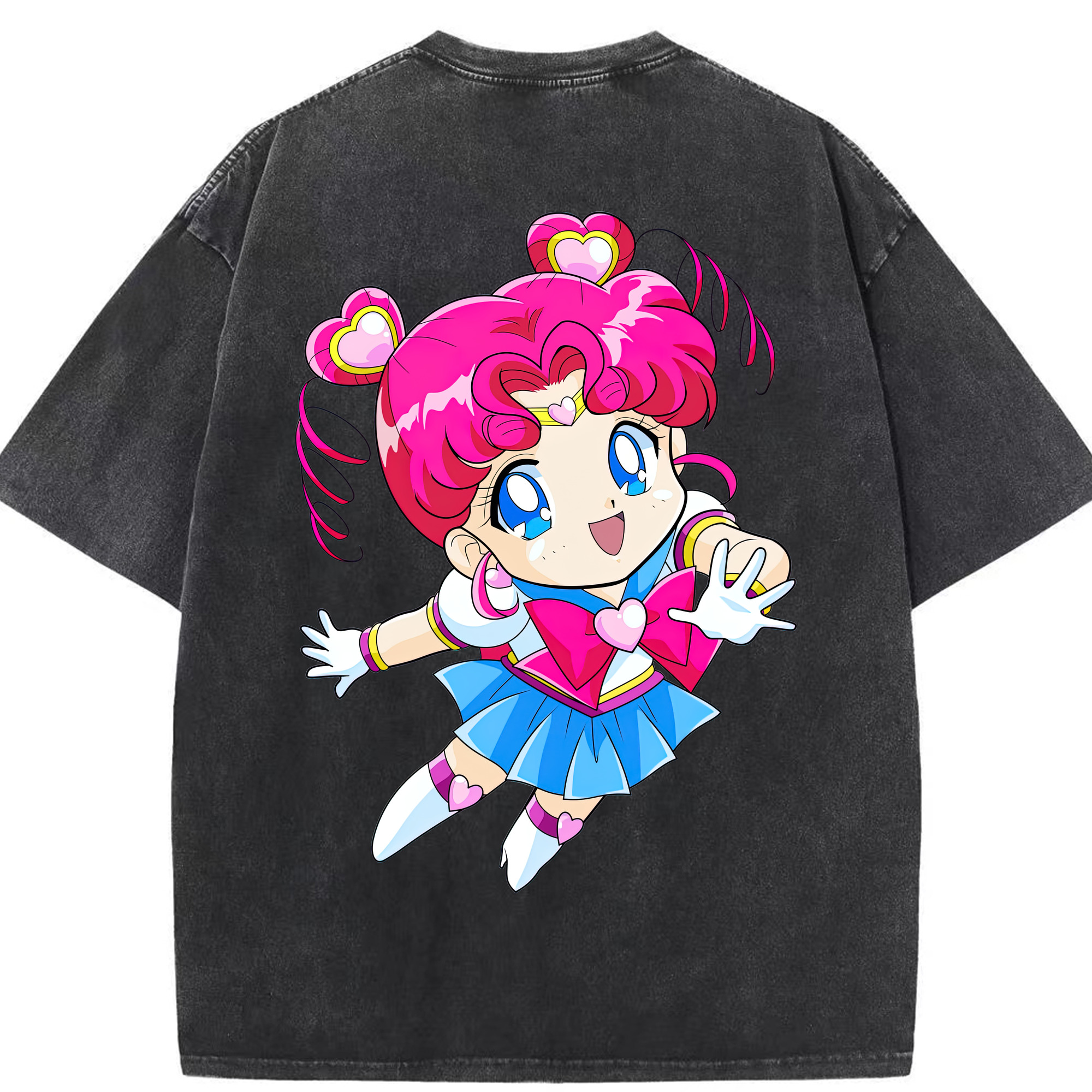 げんし神 刻晴 こくせい genshin Kokusei 綿100% ヴィンテージ風 半袖Tシャツ（背面プリント）