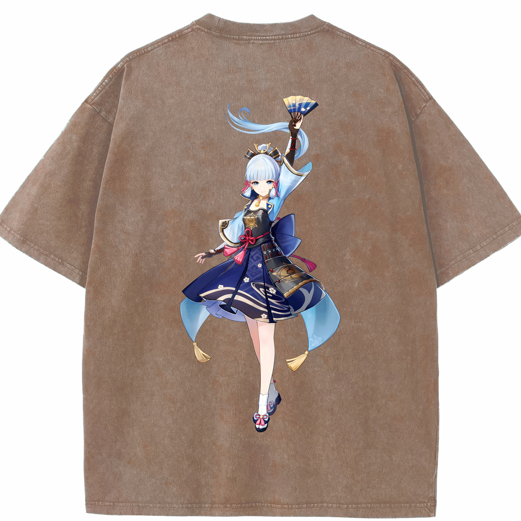げんし神 神里綾華 神宮寺レン genshin Kamimiya Ren 綿100% ヴィンテージ風 半袖Tシャツ（背面プリント）