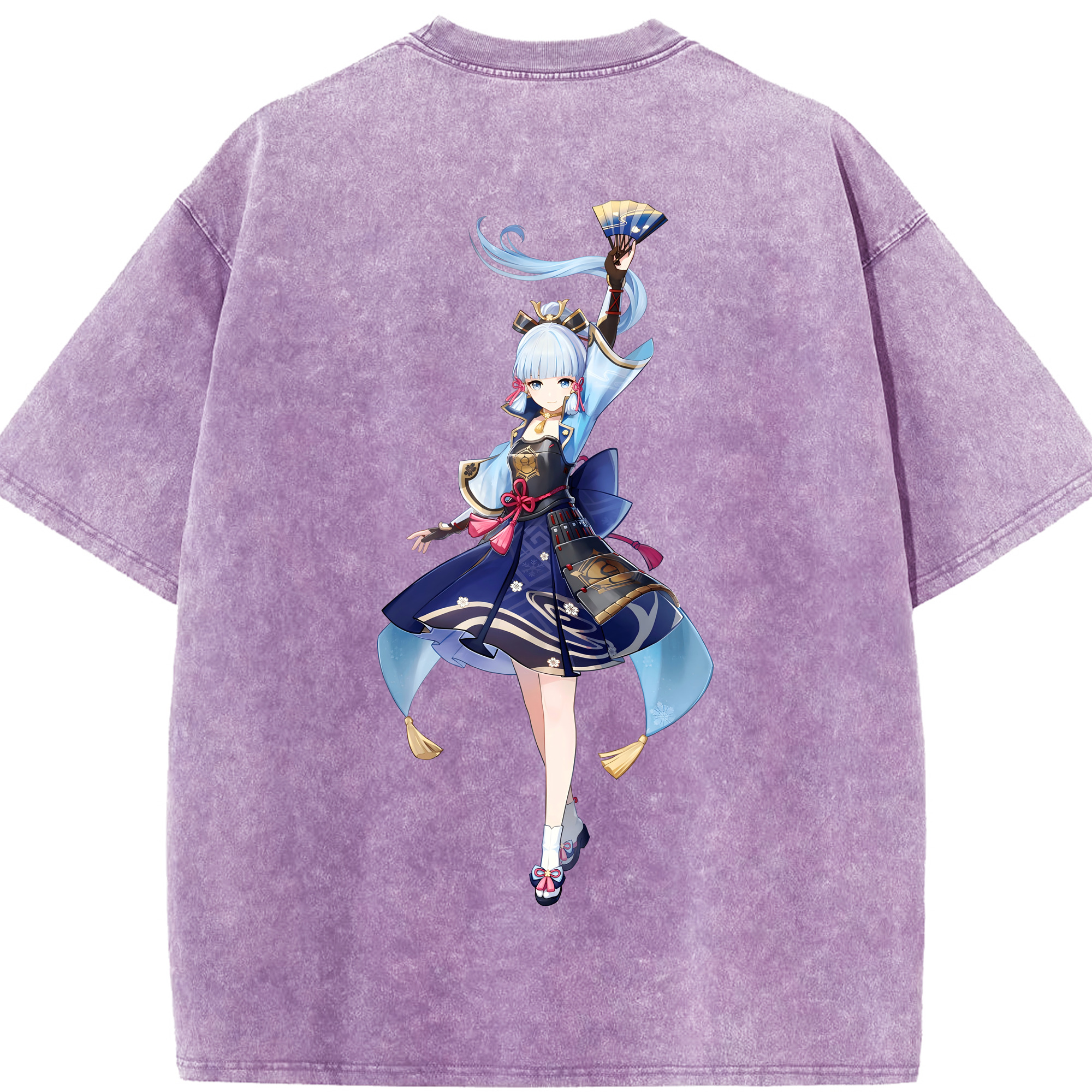 げんし神 神里綾華 神宮寺レン genshin Kamimiya Ren 綿100% ヴィンテージ風 半袖Tシャツ（背面プリント）