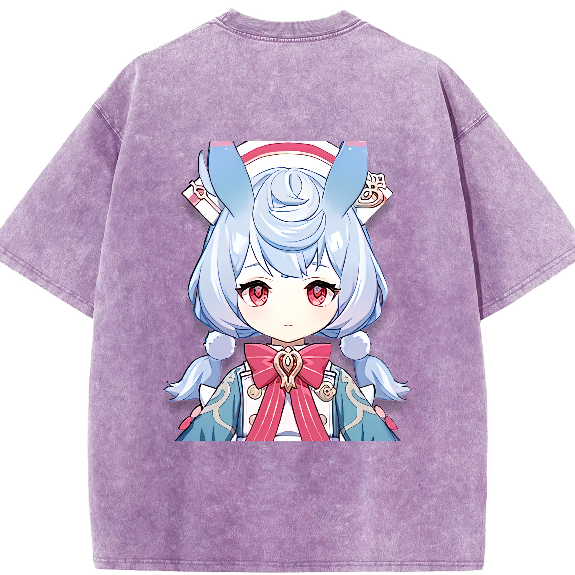 げんし神 シゲウィン genshin Shigewin 綿100% ヴィンテージ風 半袖Tシャツ（背面プリント）