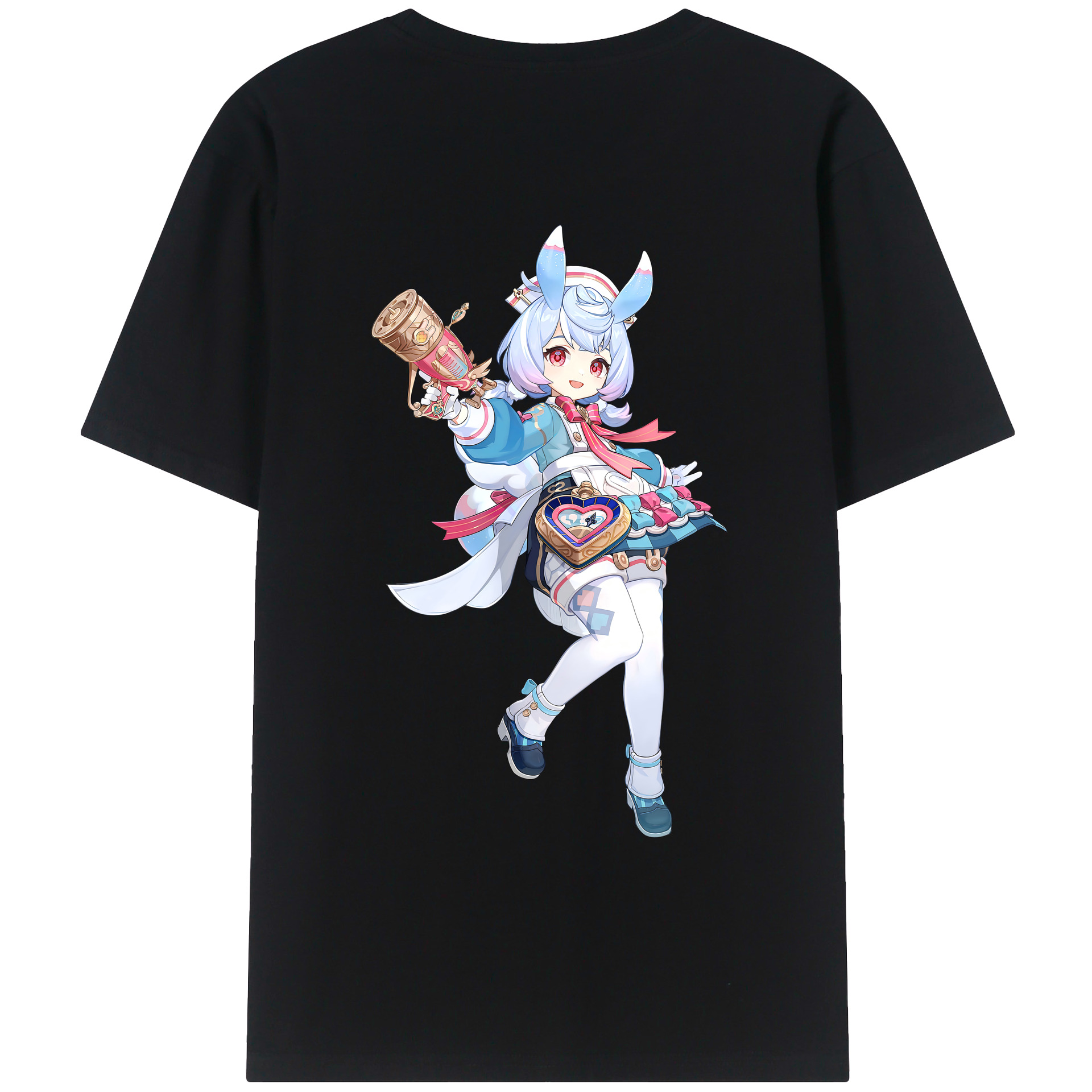 げんし神 シゲウィン genshin Shigewin 綿100％ メンズ半袖Tシャツ（バックプリント） 通気性