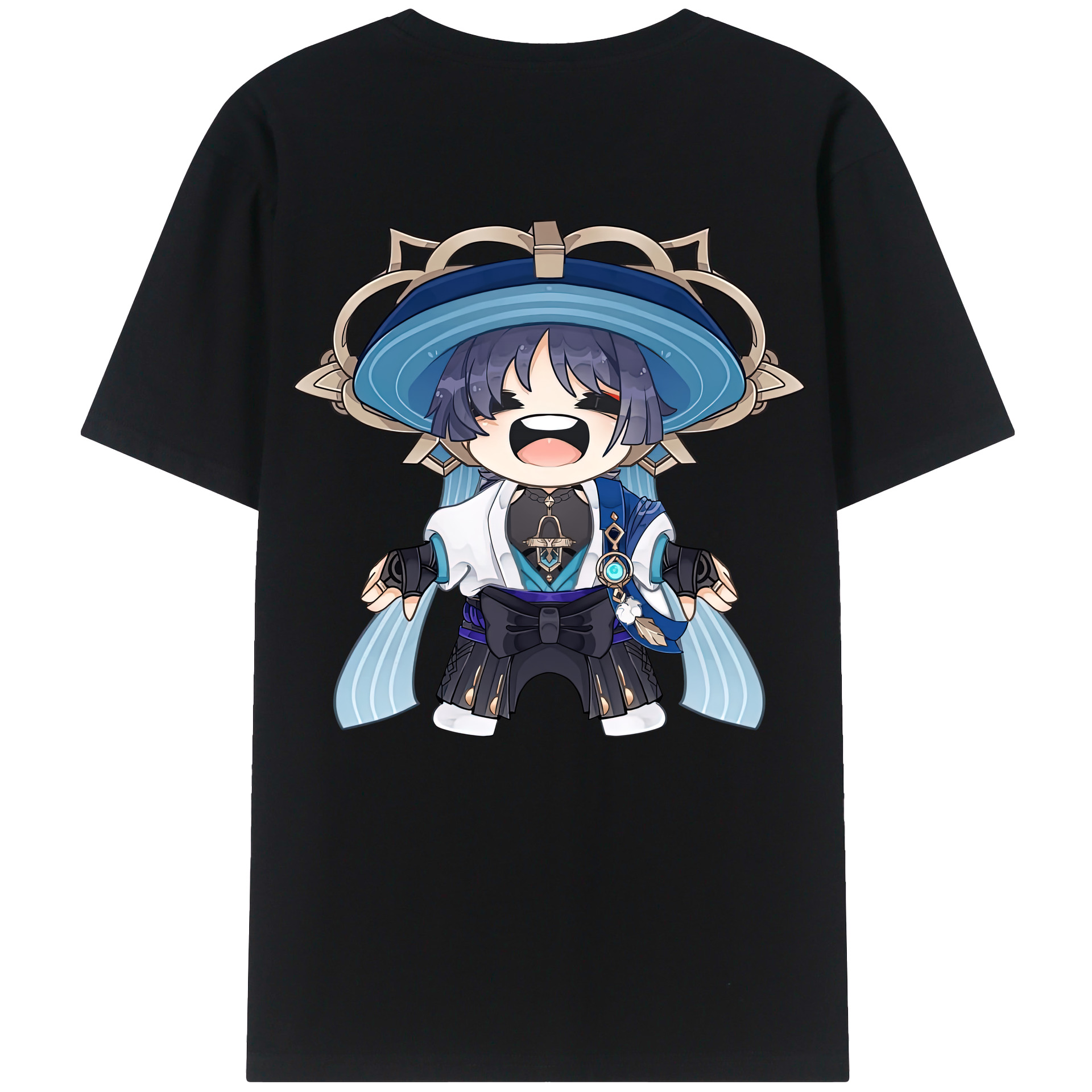 げんし神 さんペい genshin Sanpei 綿100％ メンズ半袖Tシャツ（バックプリント） 通気性