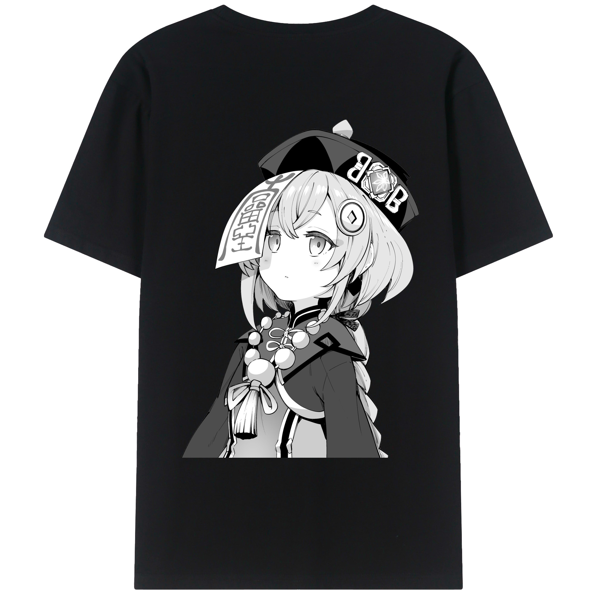 げんし神 七七 なな  genshin Nana 綿100％ メンズ半袖Tシャツ（バックプリント） 通気性