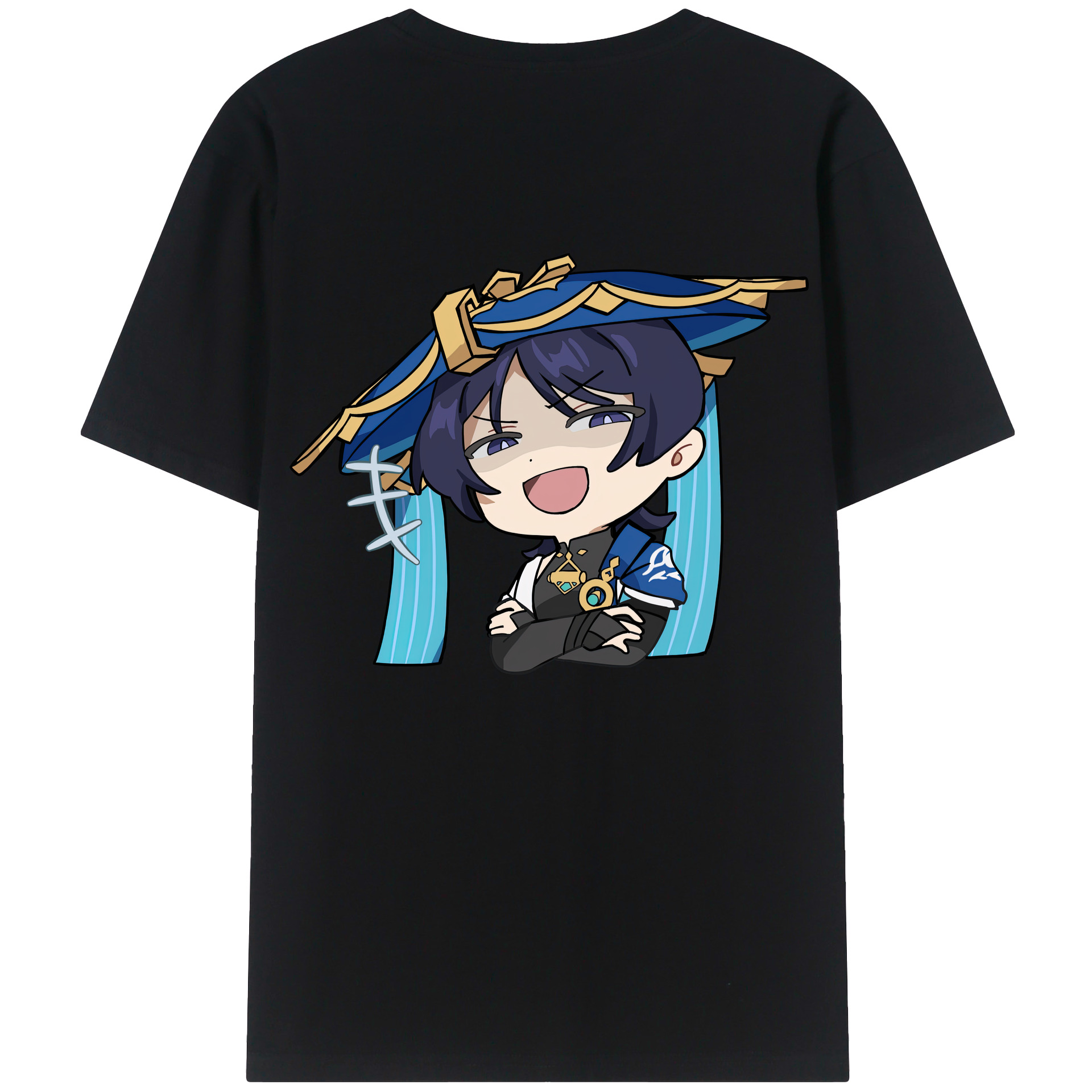 げんし神 さんペい genshin Sanpei 綿100％ メンズ半袖Tシャツ（バックプリント） 通気性