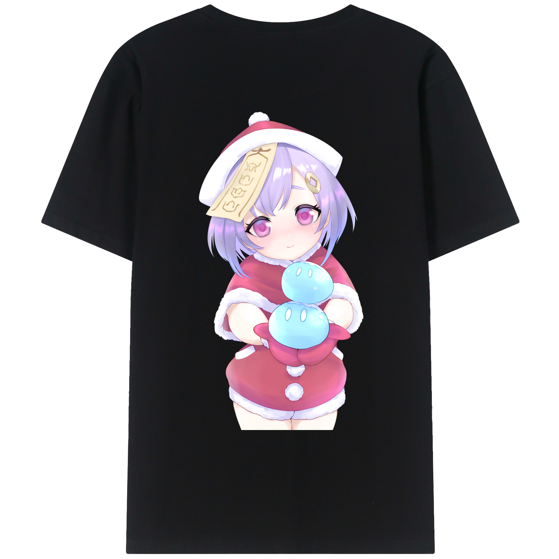 げんし神 七七 なな  genshin Nana 綿100％ メンズ半袖Tシャツ（バックプリント） 通気性