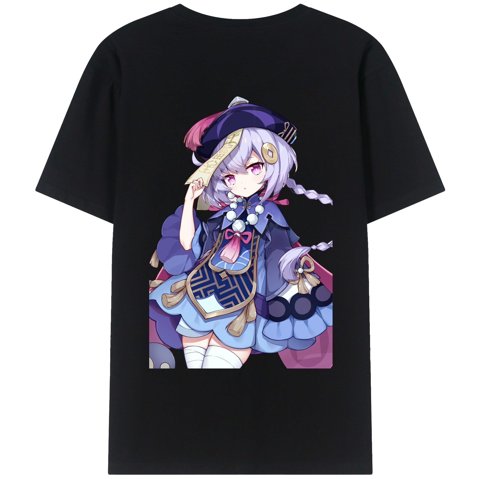 げんし神 七七 なな  genshin Nana 綿100％ メンズ半袖Tシャツ（バックプリント） 通気性