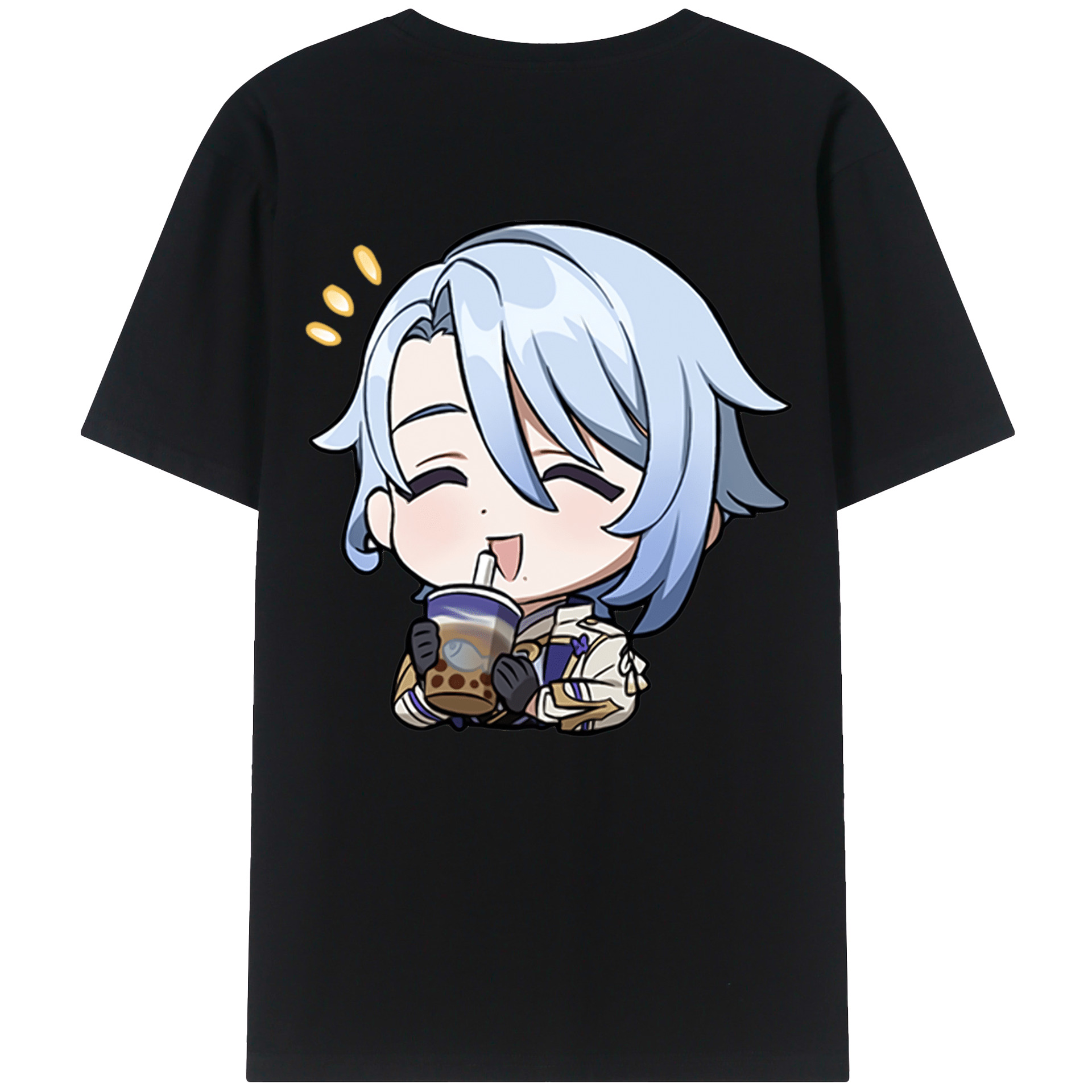 げんし神 神里綾人 かみさとあやと genshin Kamisato Ayato 綿100％ メンズ半袖Tシャツ（バックプリント） 通気性