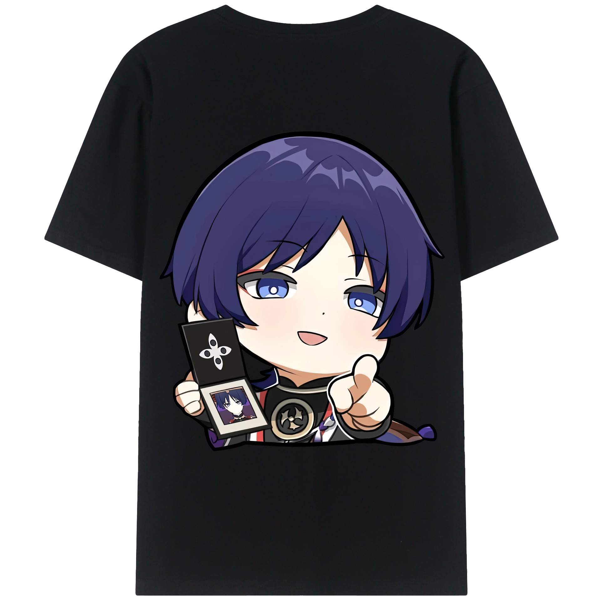 げんし神 さんペい genshin Sanpei 綿100％ メンズ半袖Tシャツ（バックプリント） 通気性