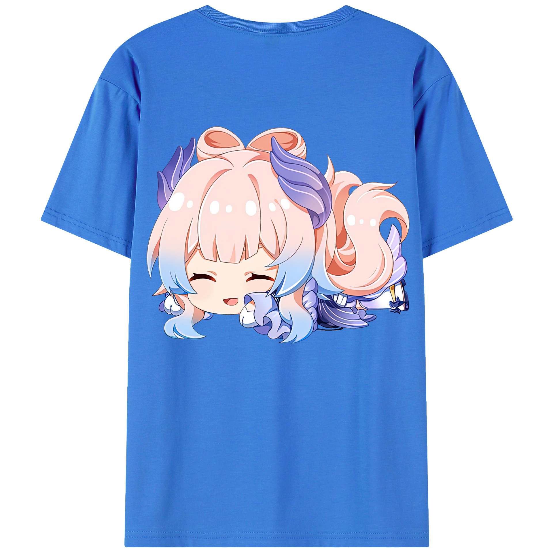 げんし神 珊瑚宮心海 サンゴノミヤ・ココミ genshin Sangonomiya Kokomi 綿100％ メンズ半袖Tシャツ（バックプリント） 通気性