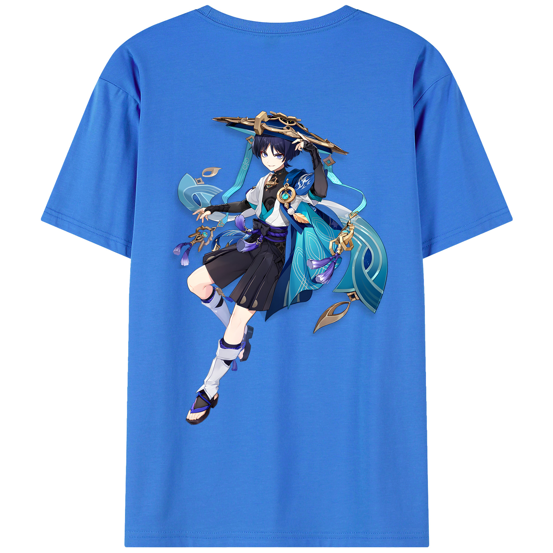 げんし神 さんペい genshin Sanpei 綿100％ メンズ半袖Tシャツ（バックプリント） 通気性
