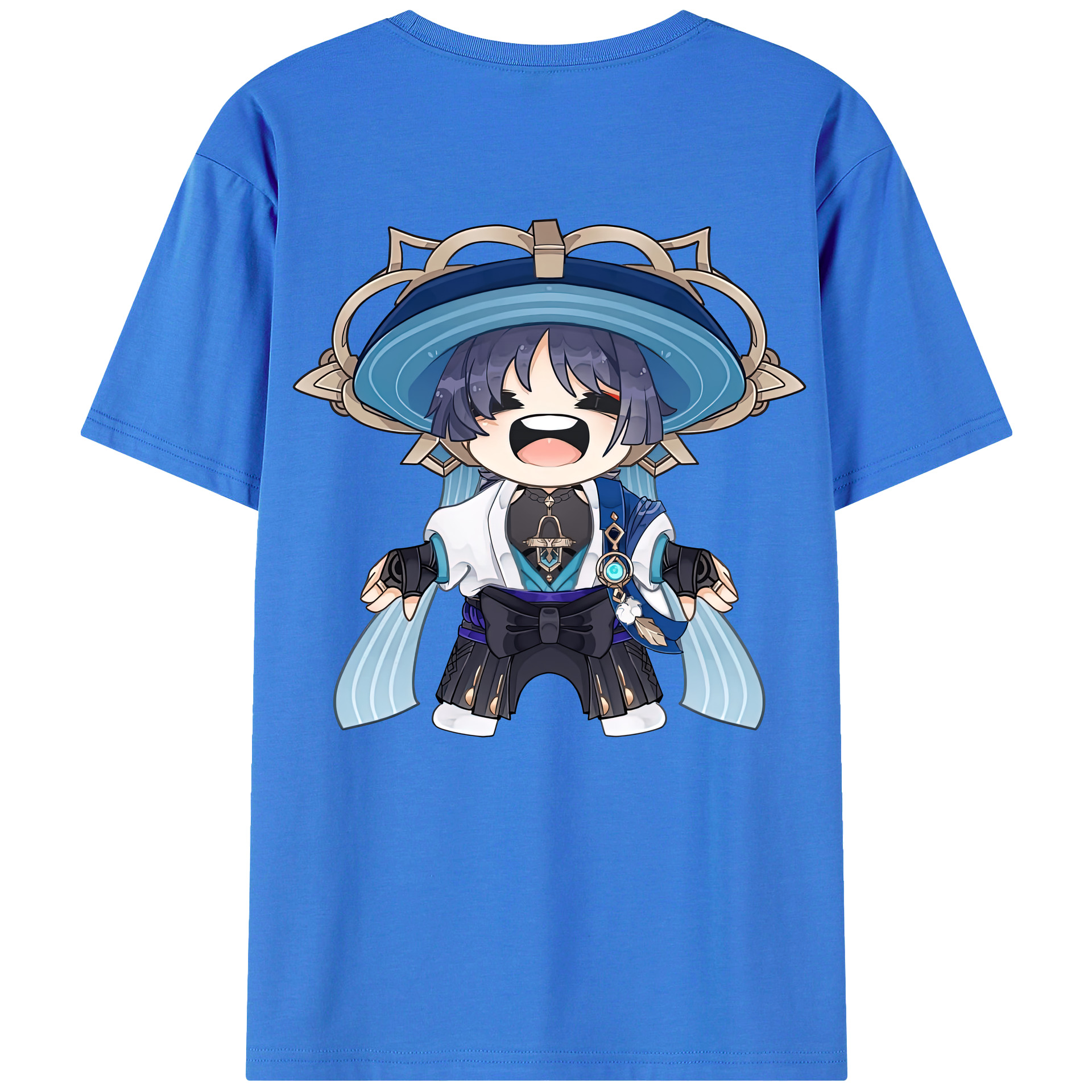 げんし神 さんペい genshin Sanpei 綿100％ メンズ半袖Tシャツ（バックプリント） 通気性