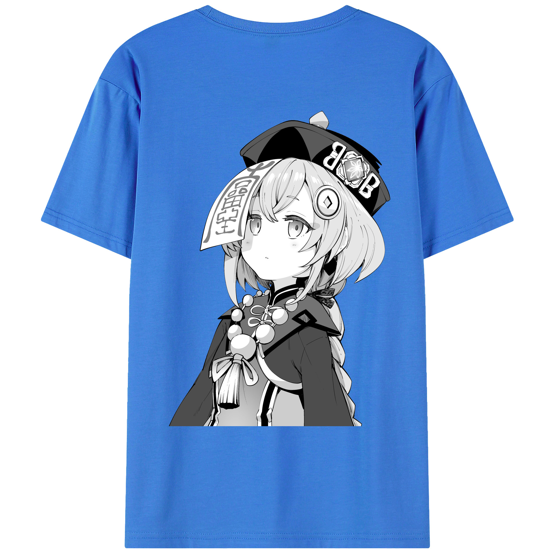 げんし神 七七 なな  genshin Nana 綿100％ メンズ半袖Tシャツ（バックプリント） 通気性