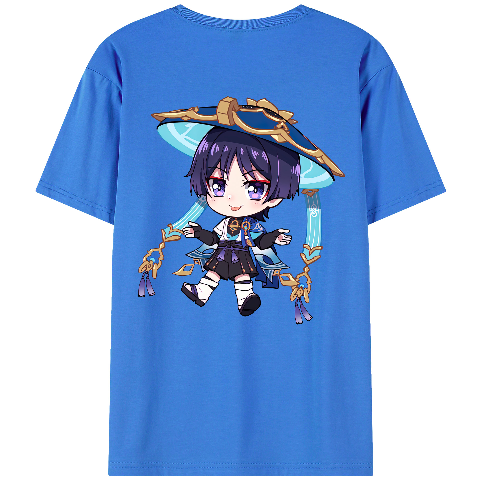 げんし神 さんペい genshin Sanpei 綿100％ メンズ半袖Tシャツ（バックプリント） 通気性