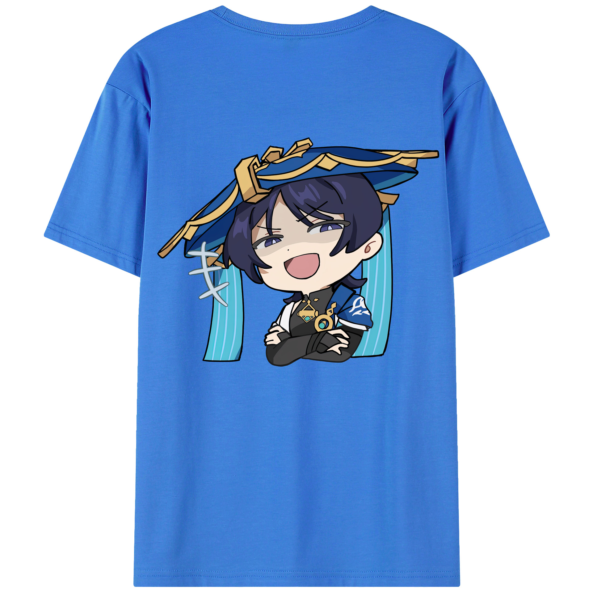 げんし神 さんペい genshin Sanpei 綿100％ メンズ半袖Tシャツ（バックプリント） 通気性