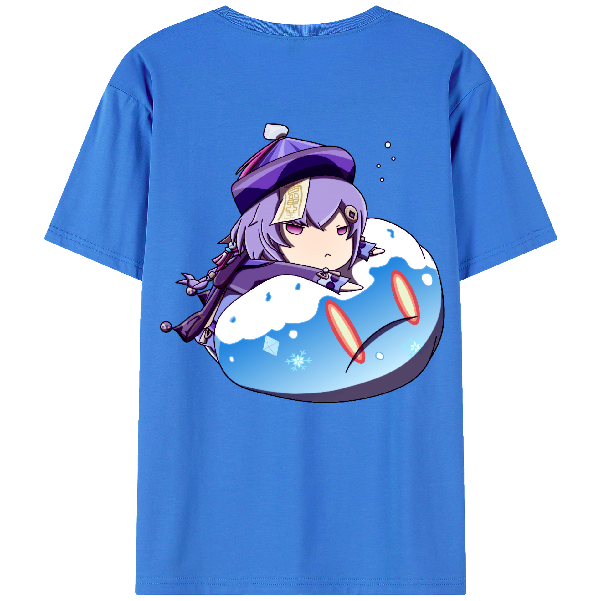 げんし神 七七 なな  genshin Nana 綿100％ メンズ半袖Tシャツ（バックプリント） 通気性