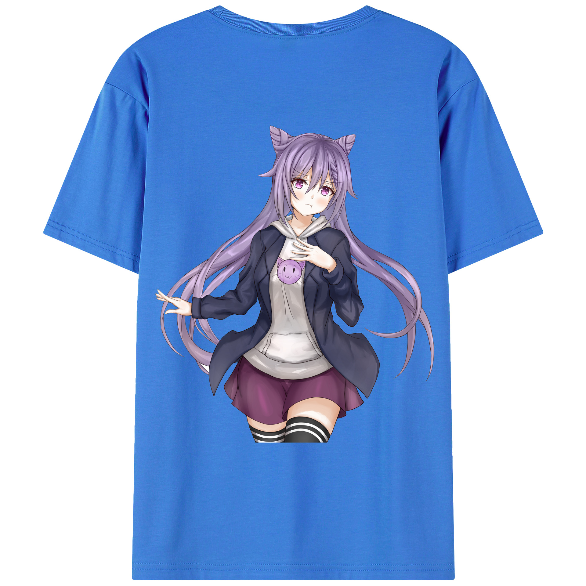 げんし神 刻晴 こくせい genshin Kokusei 綿100％ メンズ半袖Tシャツ（バックプリント） 通気性