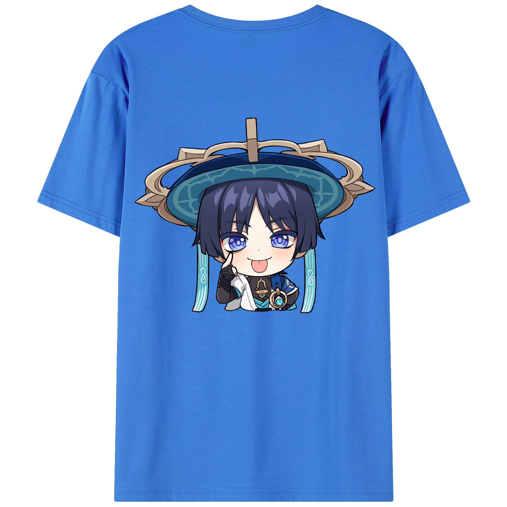 げんし神 さんペい genshin Sanpei 綿100％ メンズ半袖Tシャツ（バックプリント） 通気性