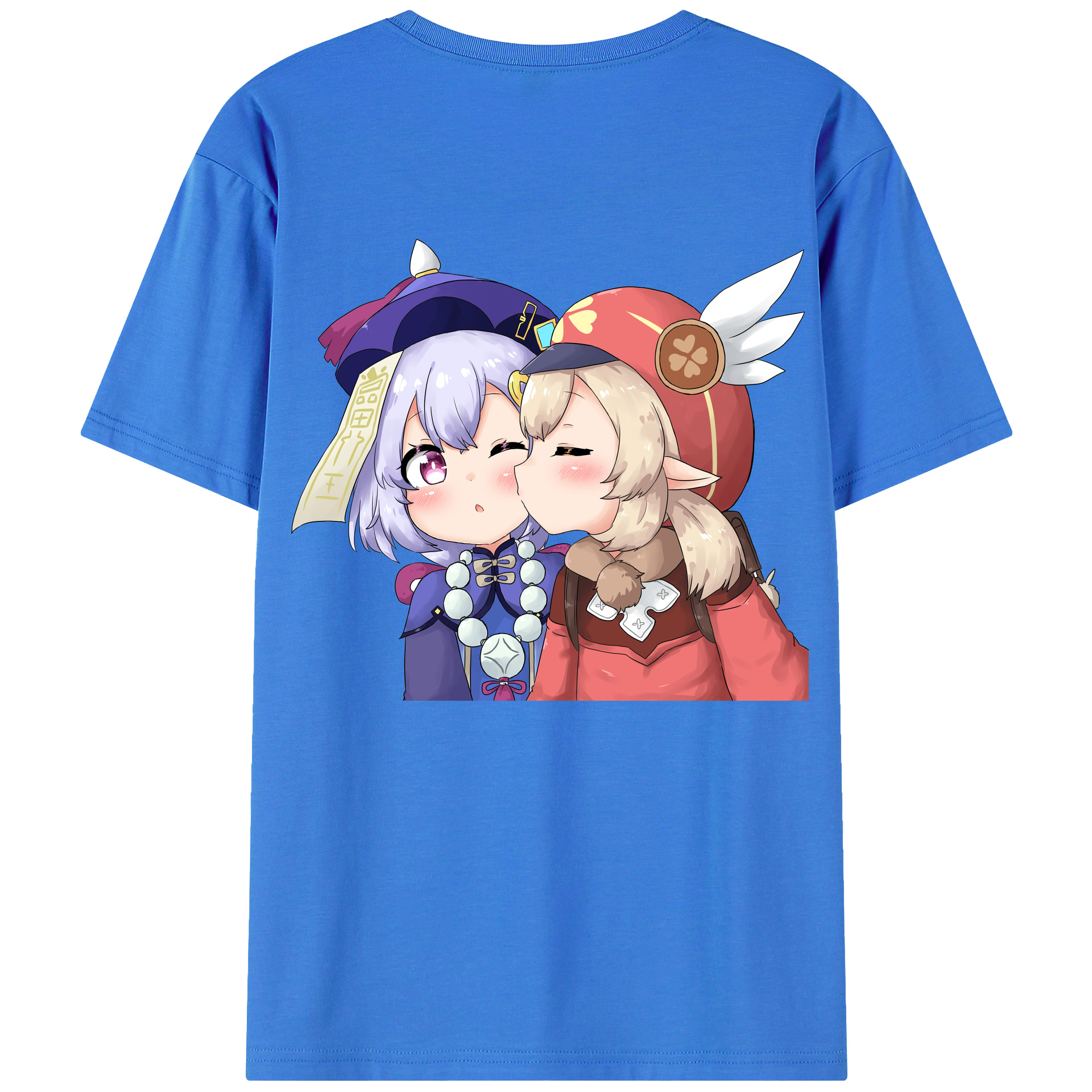 げんし神 七七 なな  genshin Nana 綿100％ メンズ半袖Tシャツ（バックプリント） 通気性