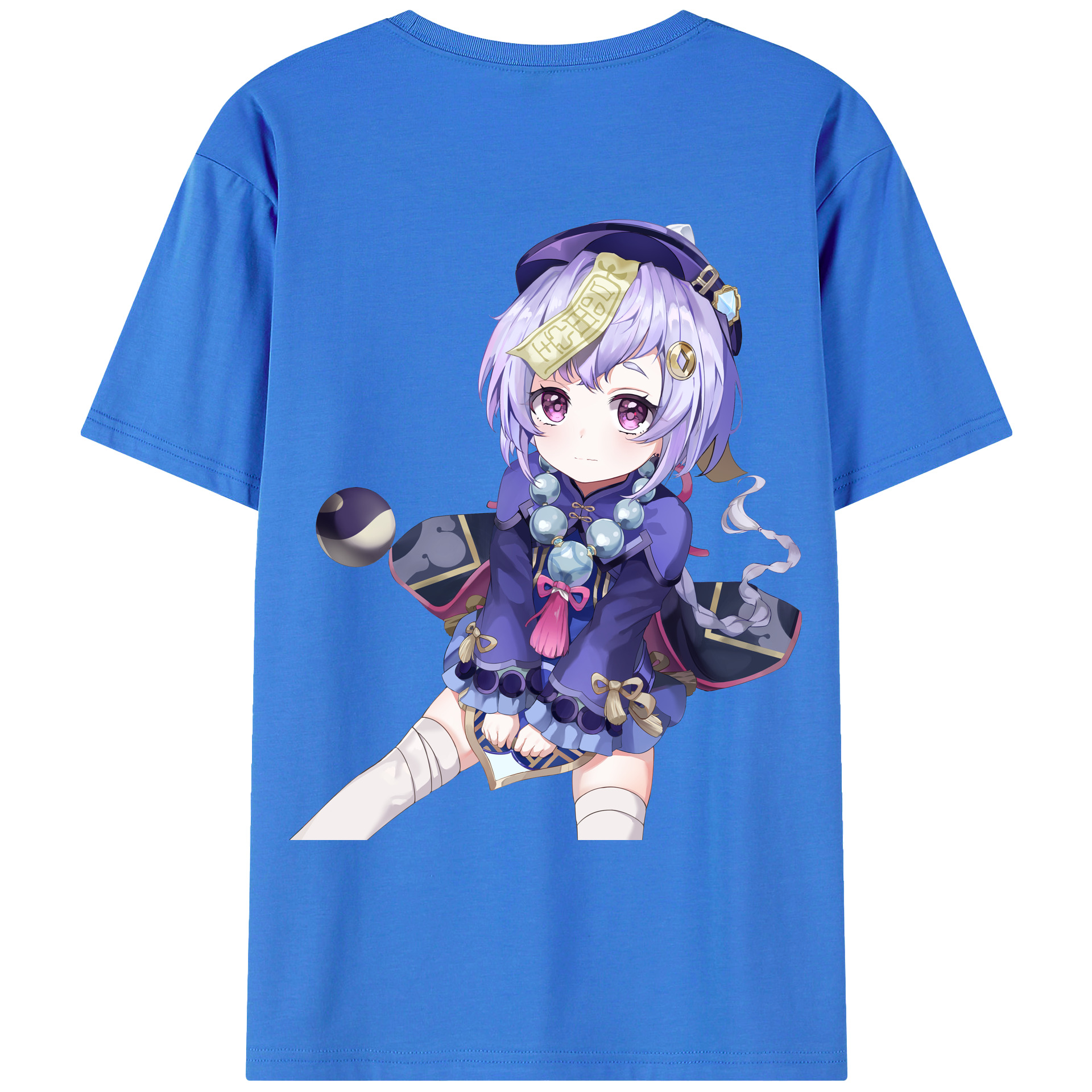 げんし神 七七 なな  genshin Nana 綿100％ メンズ半袖Tシャツ（バックプリント） 通気性