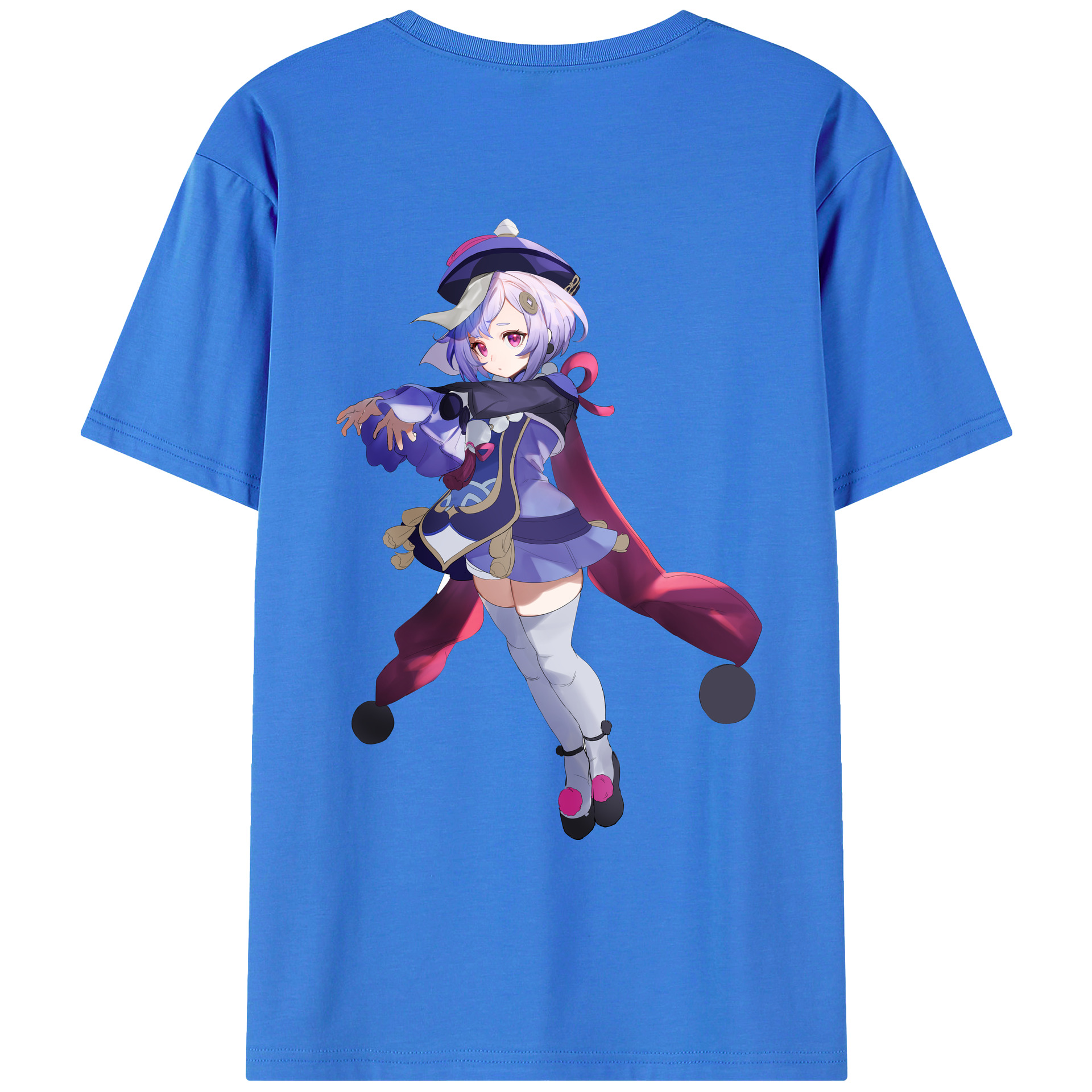げんし神 七七 なな  genshin Nana 綿100％ メンズ半袖Tシャツ（バックプリント） 通気性