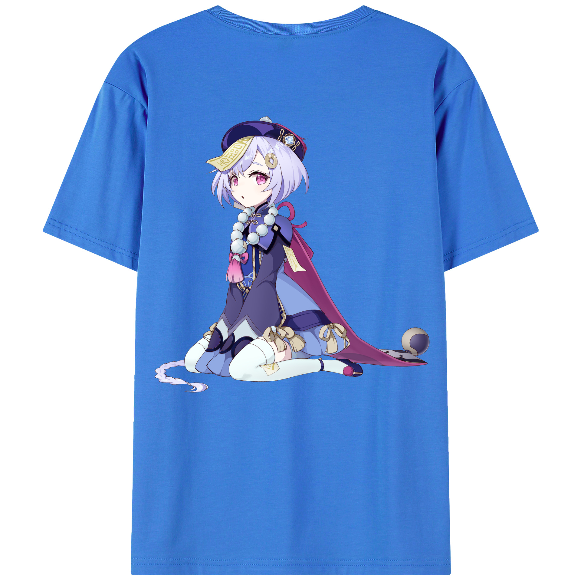 げんし神 七七 なな  genshin Nana 綿100％ メンズ半袖Tシャツ（バックプリント） 通気性