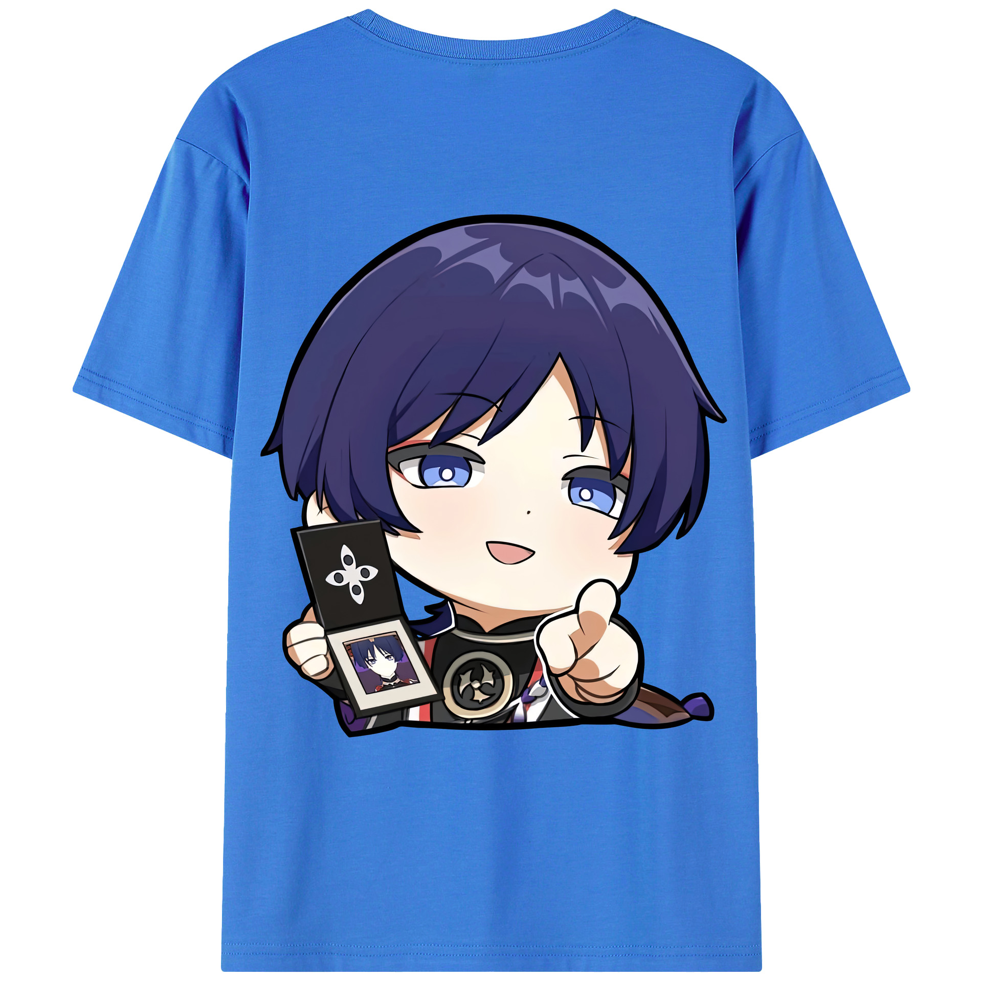 げんし神 さんペい genshin Sanpei 綿100％ メンズ半袖Tシャツ（バックプリント） 通気性