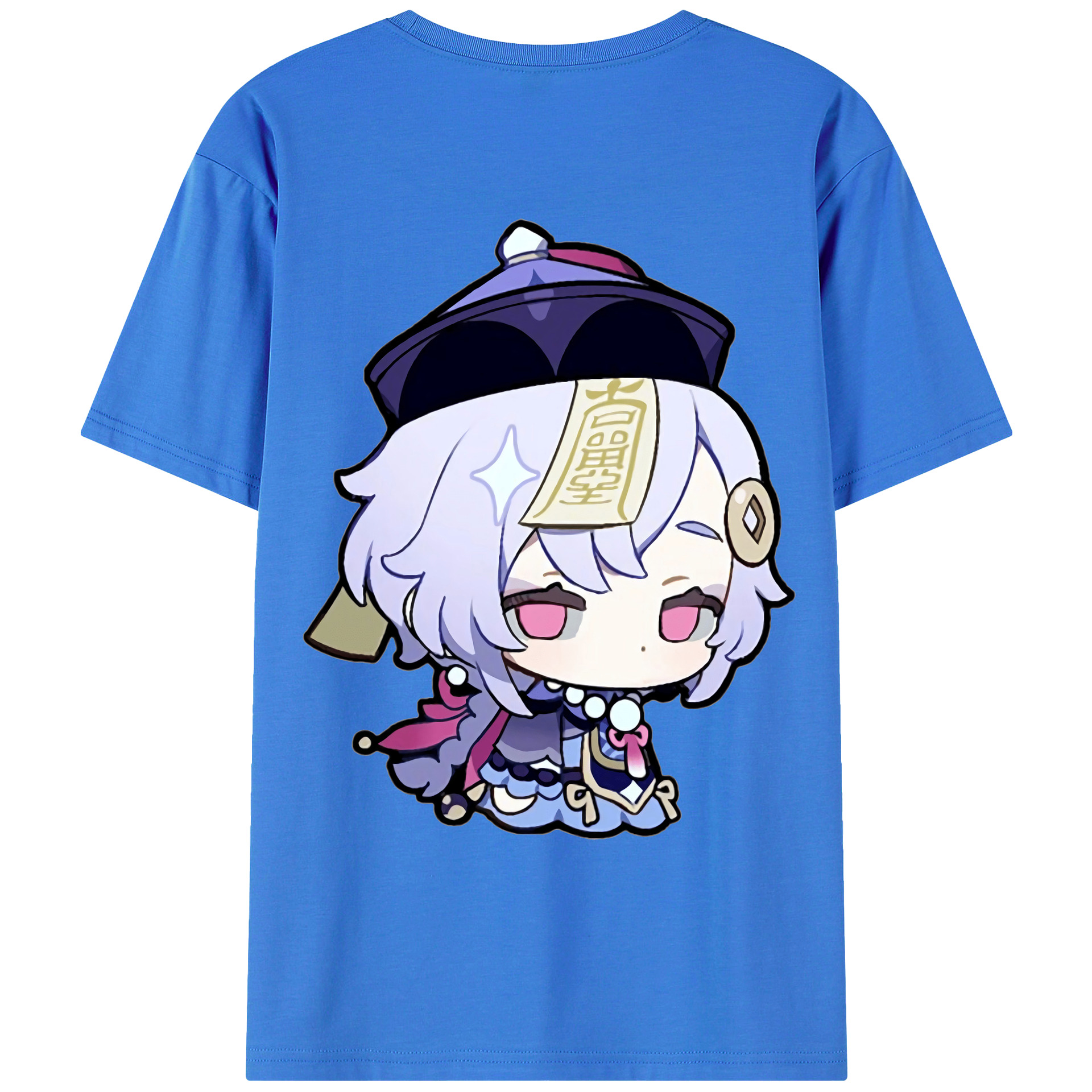 げんし神 七七 なな  genshin Nana 綿100％ メンズ半袖Tシャツ（バックプリント） 通気性