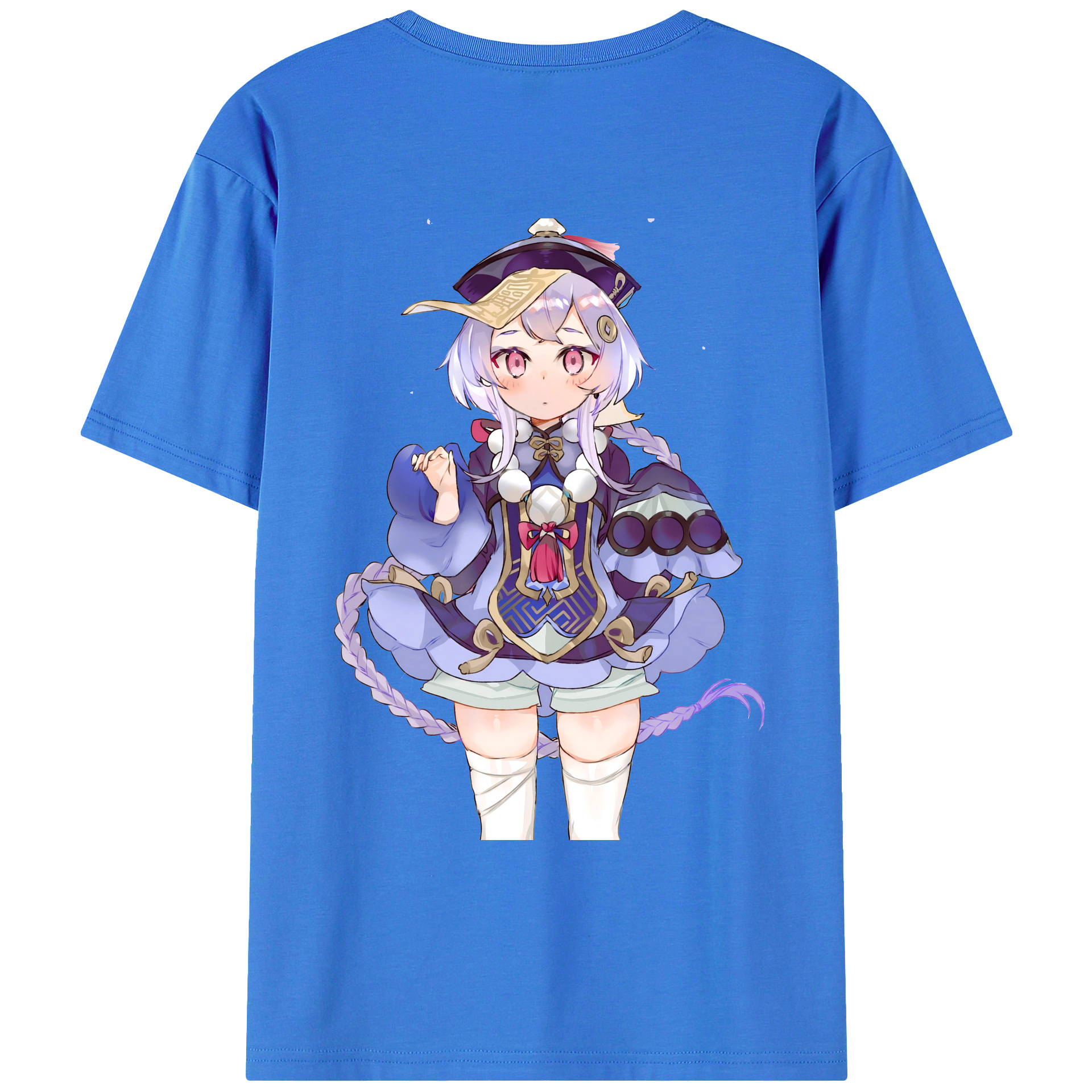 げんし神 七七 なな  genshin Nana 綿100％ メンズ半袖Tシャツ（バックプリント） 通気性