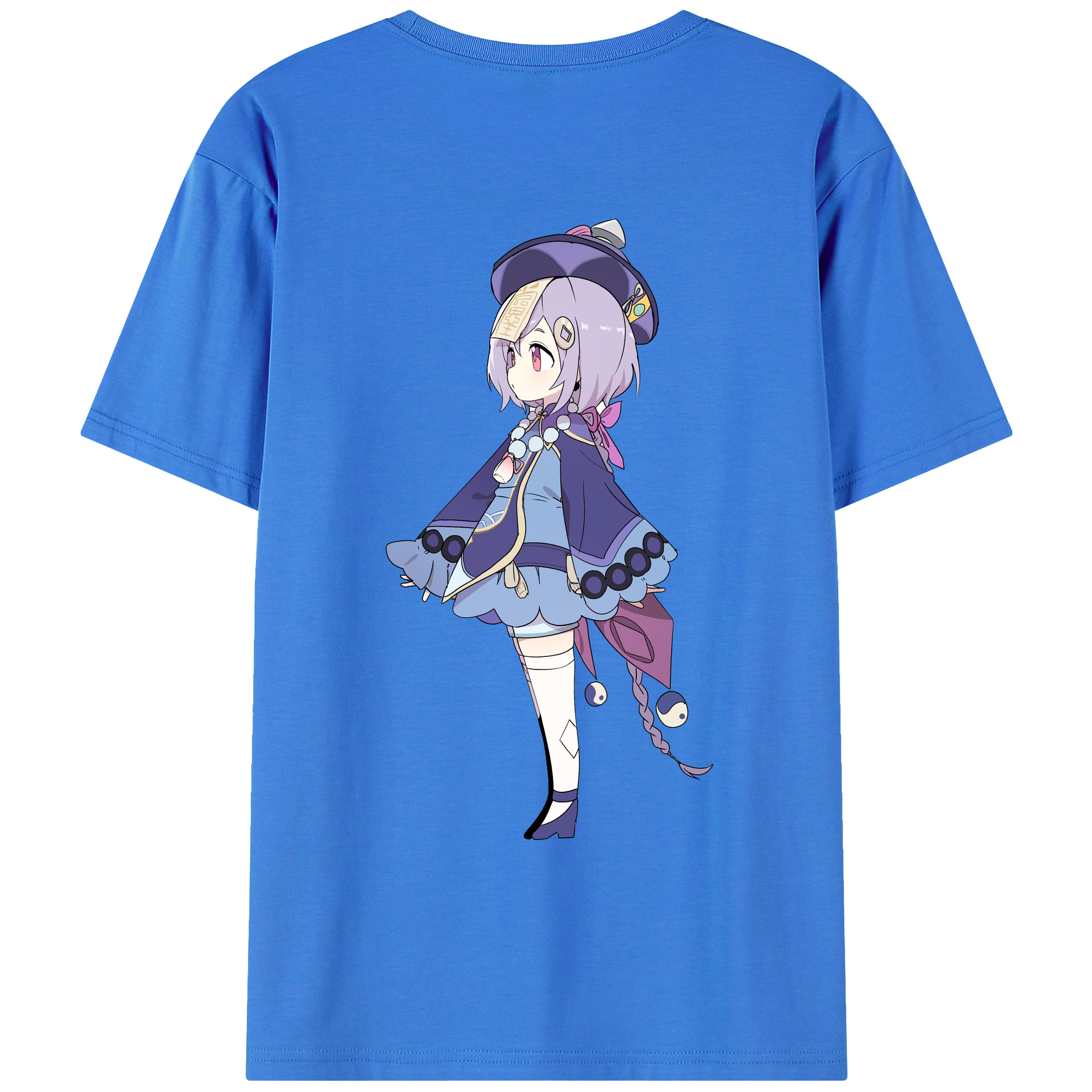 げんし神 七七 なな  genshin Nana 綿100％ メンズ半袖Tシャツ（バックプリント） 通気性