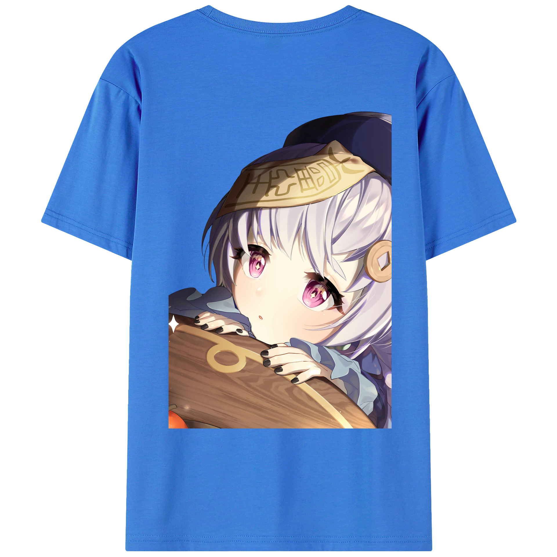 げんし神 七七 なな  genshin Nana 綿100％ メンズ半袖Tシャツ（バックプリント） 通気性