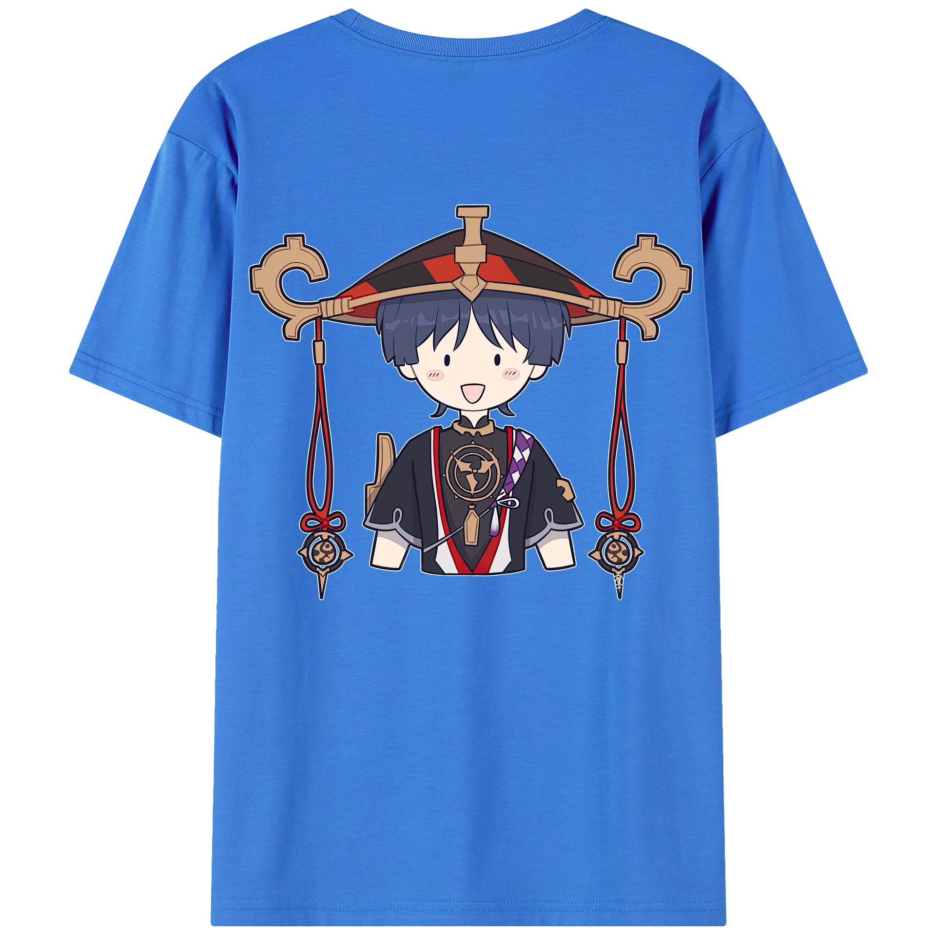 げんし神 さんペい genshin Sanpei 綿100％ メンズ半袖Tシャツ（バックプリント） 通気性