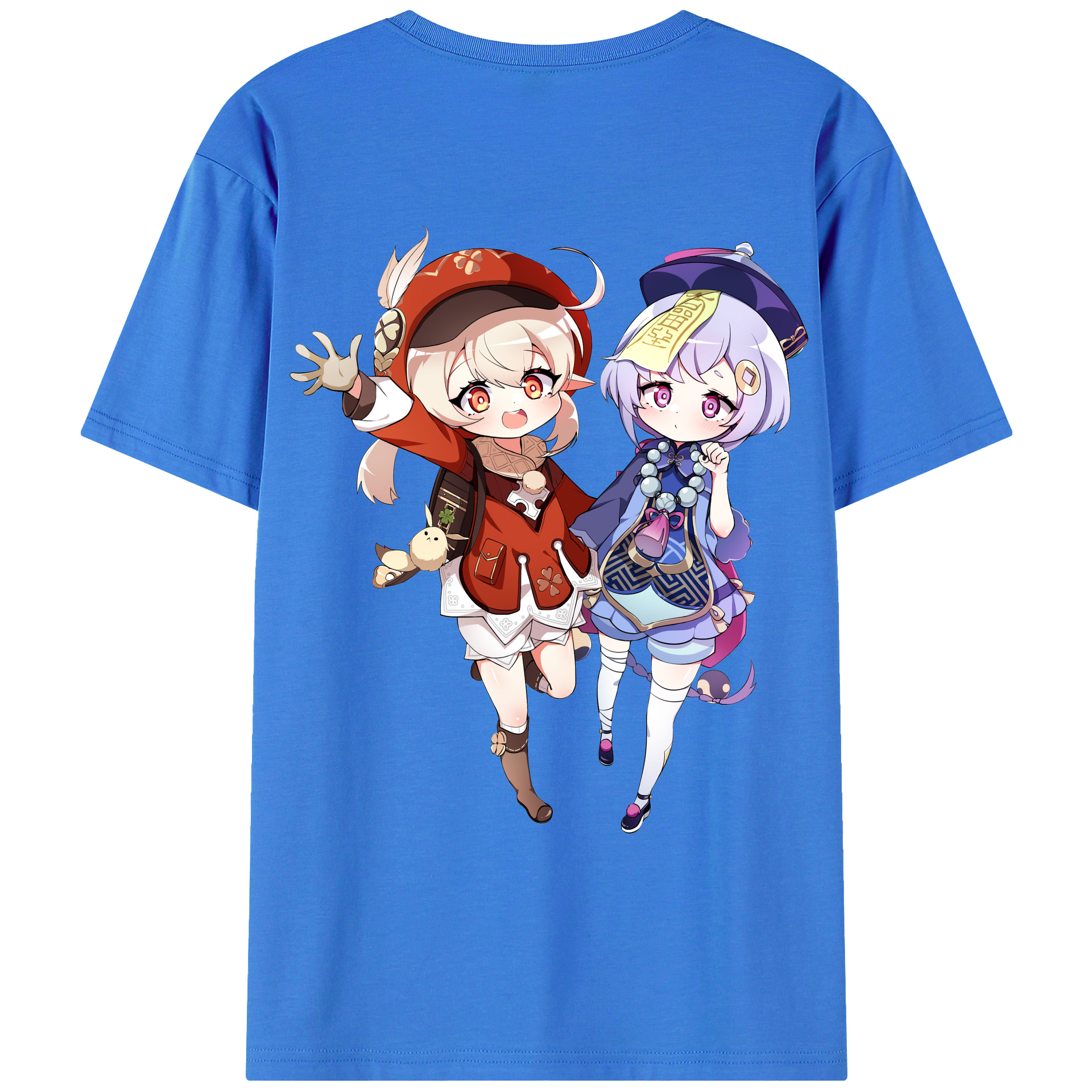 げんし神 七七 なな  genshin Nana 綿100％ メンズ半袖Tシャツ（バックプリント） 通気性
