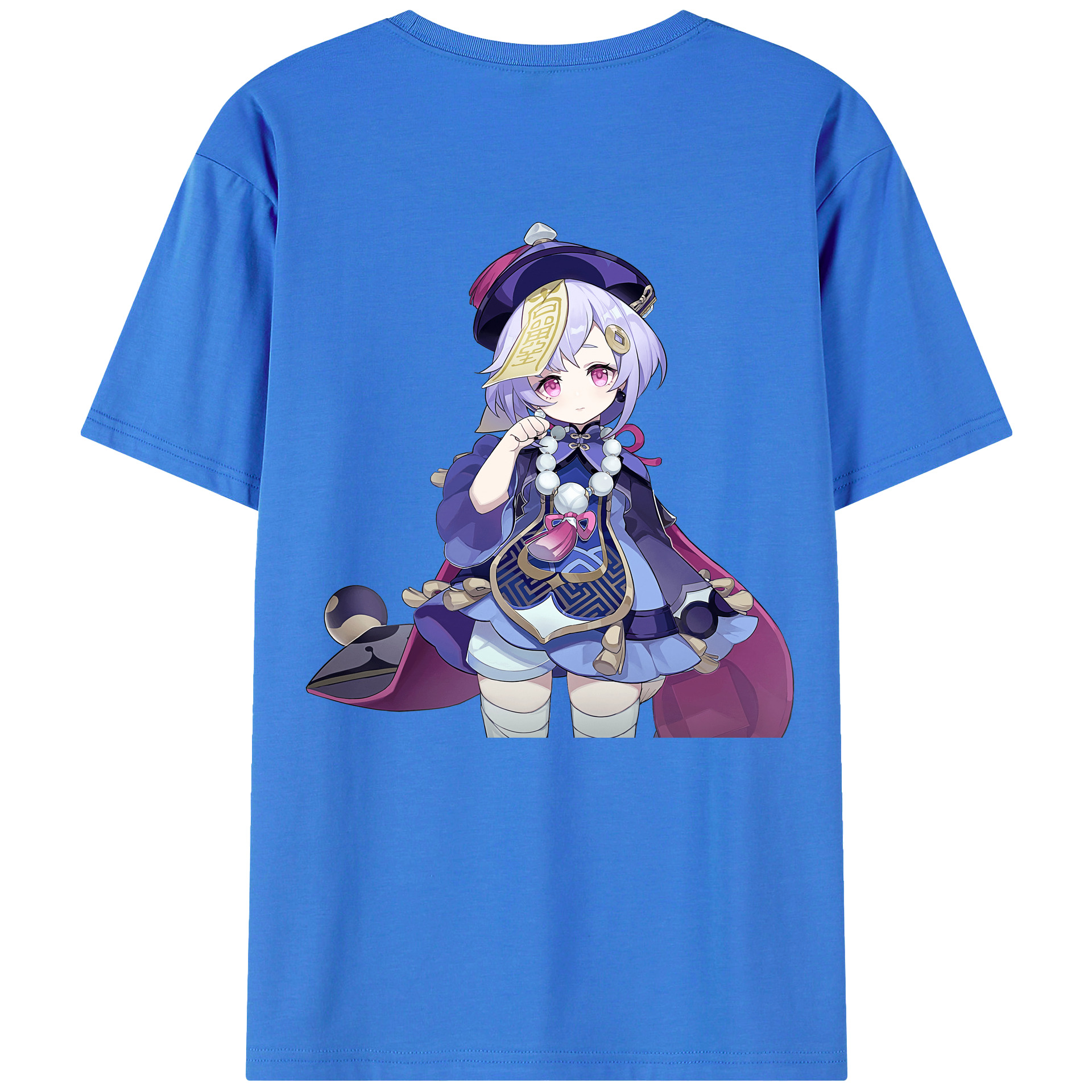 げんし神 七七 なな  genshin Nana 綿100％ メンズ半袖Tシャツ（バックプリント） 通気性