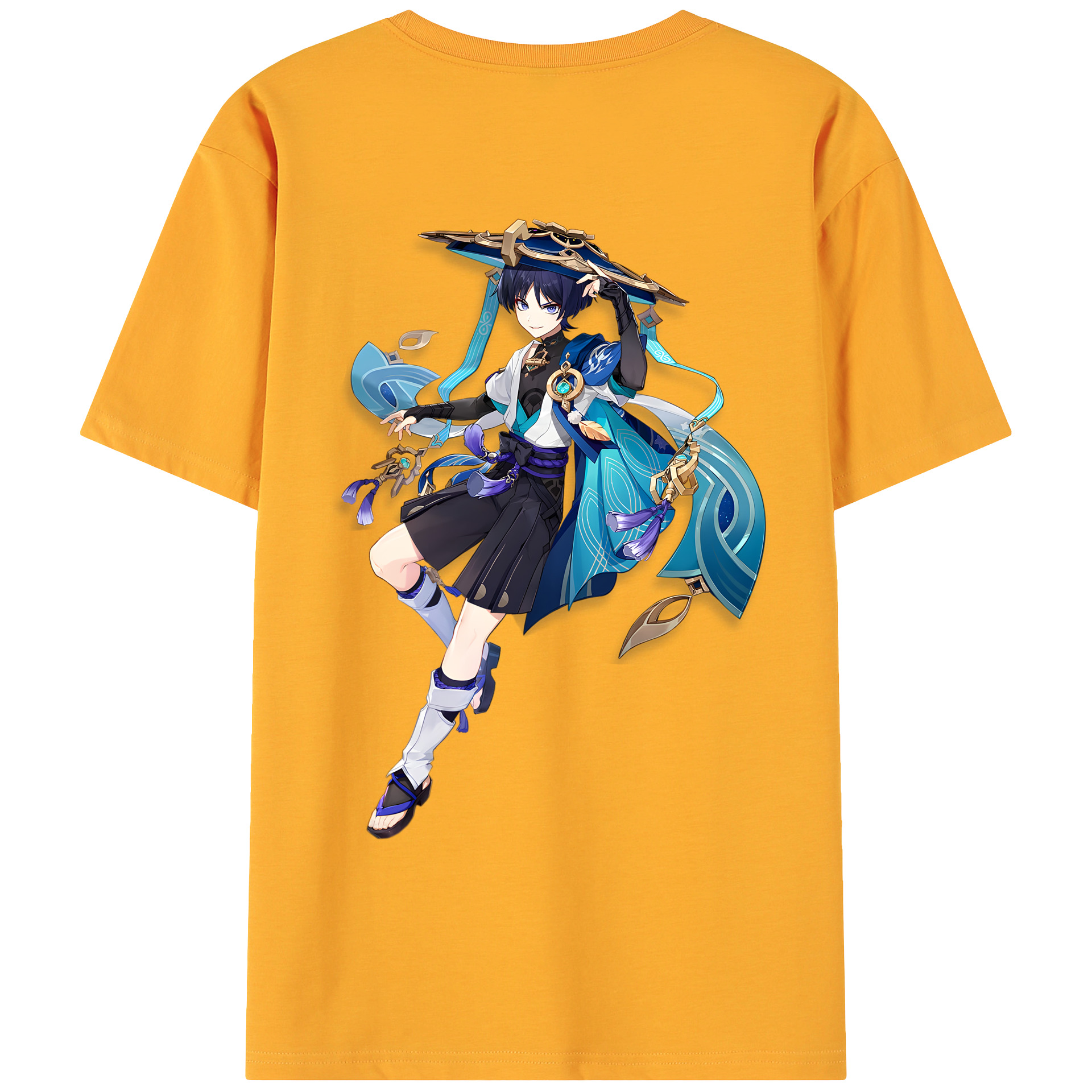 げんし神 さんペい genshin Sanpei 綿100％ メンズ半袖Tシャツ（バックプリント） 通気性