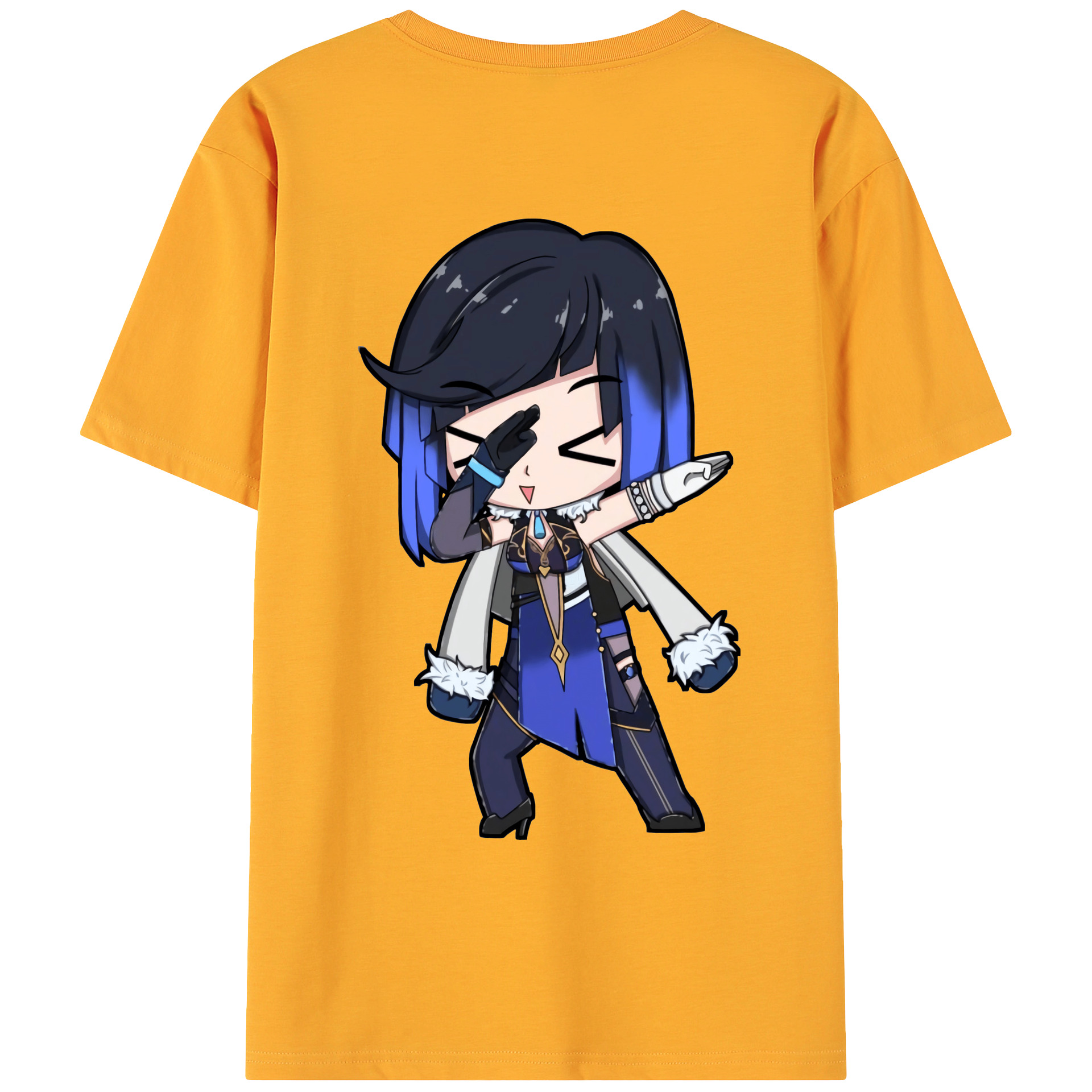 げんし神 夜兰 やらん genshin Yaran 綿100％ メンズ半袖Tシャツ（バックプリント） 通気性