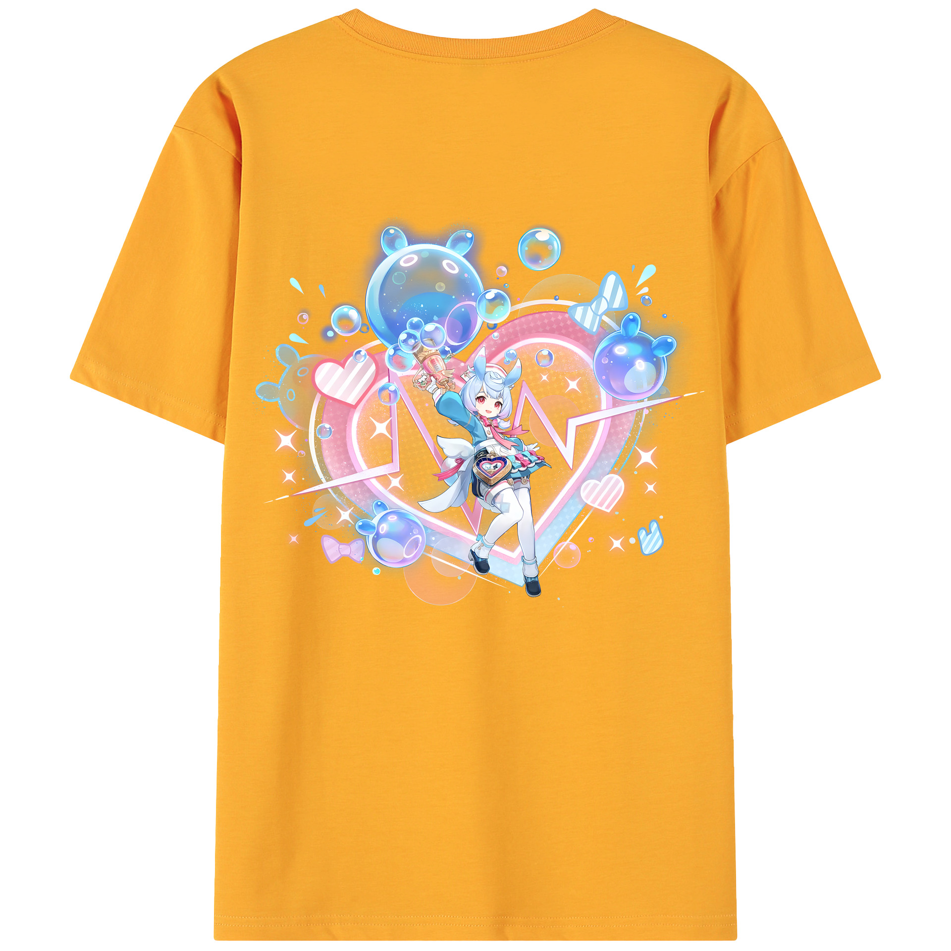 げんし神 シゲウィン genshin Shigewin 綿100％ メンズ半袖Tシャツ（バックプリント） 通気性