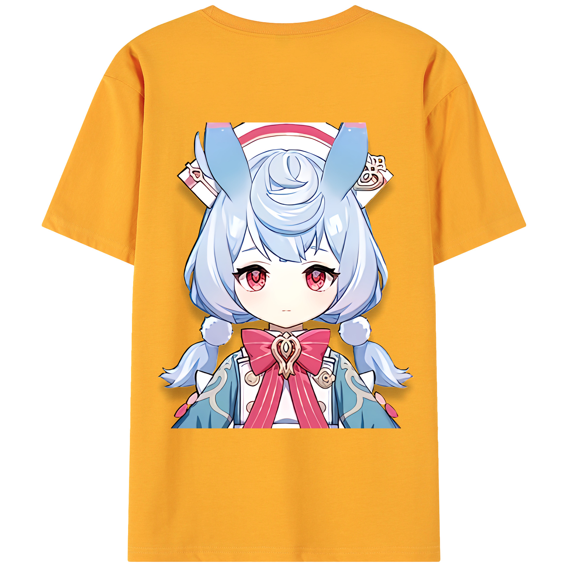 げんし神 シゲウィン genshin Shigewin 綿100％ メンズ半袖Tシャツ（バックプリント） 通気性