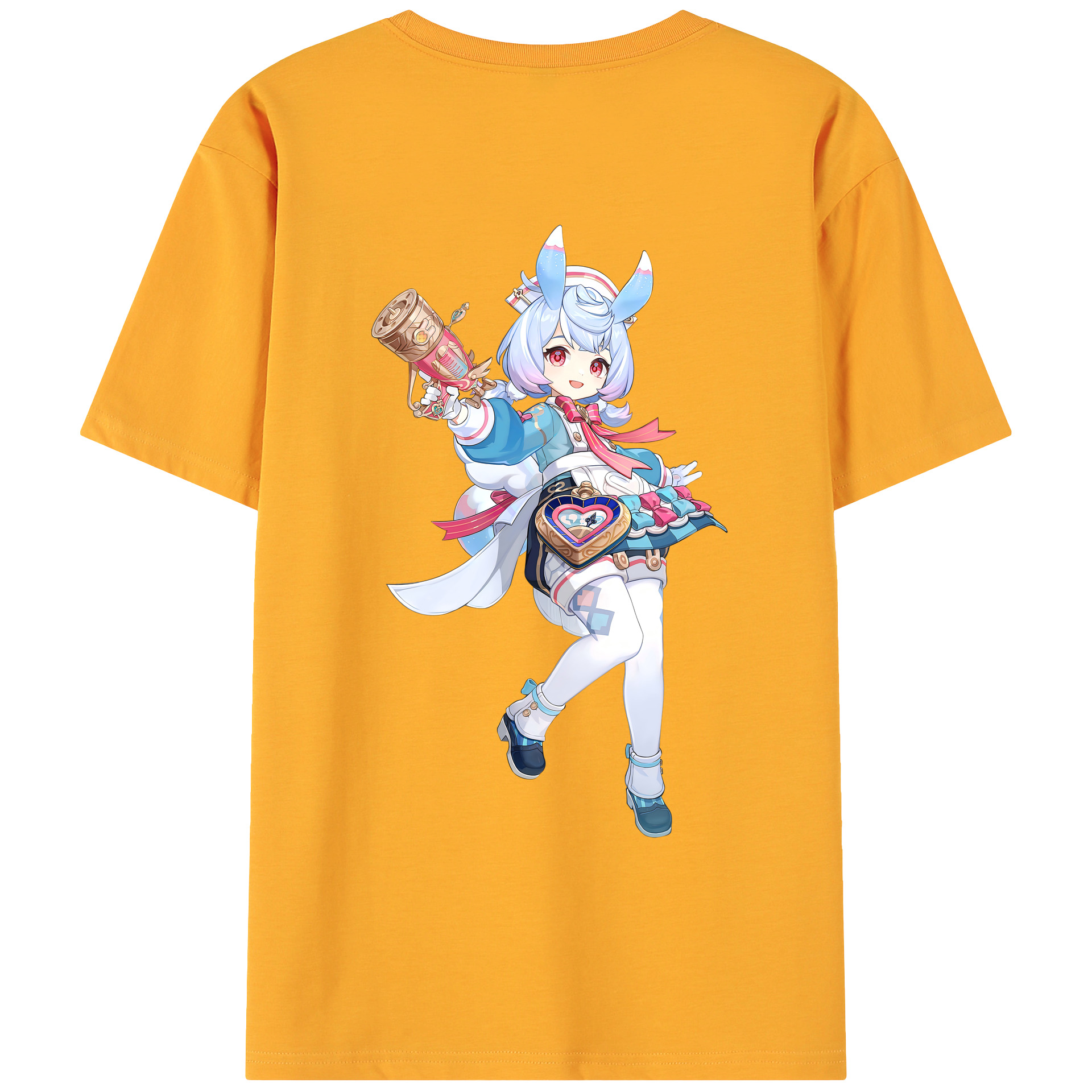 げんし神 シゲウィン genshin Shigewin 綿100％ メンズ半袖Tシャツ（バックプリント） 通気性