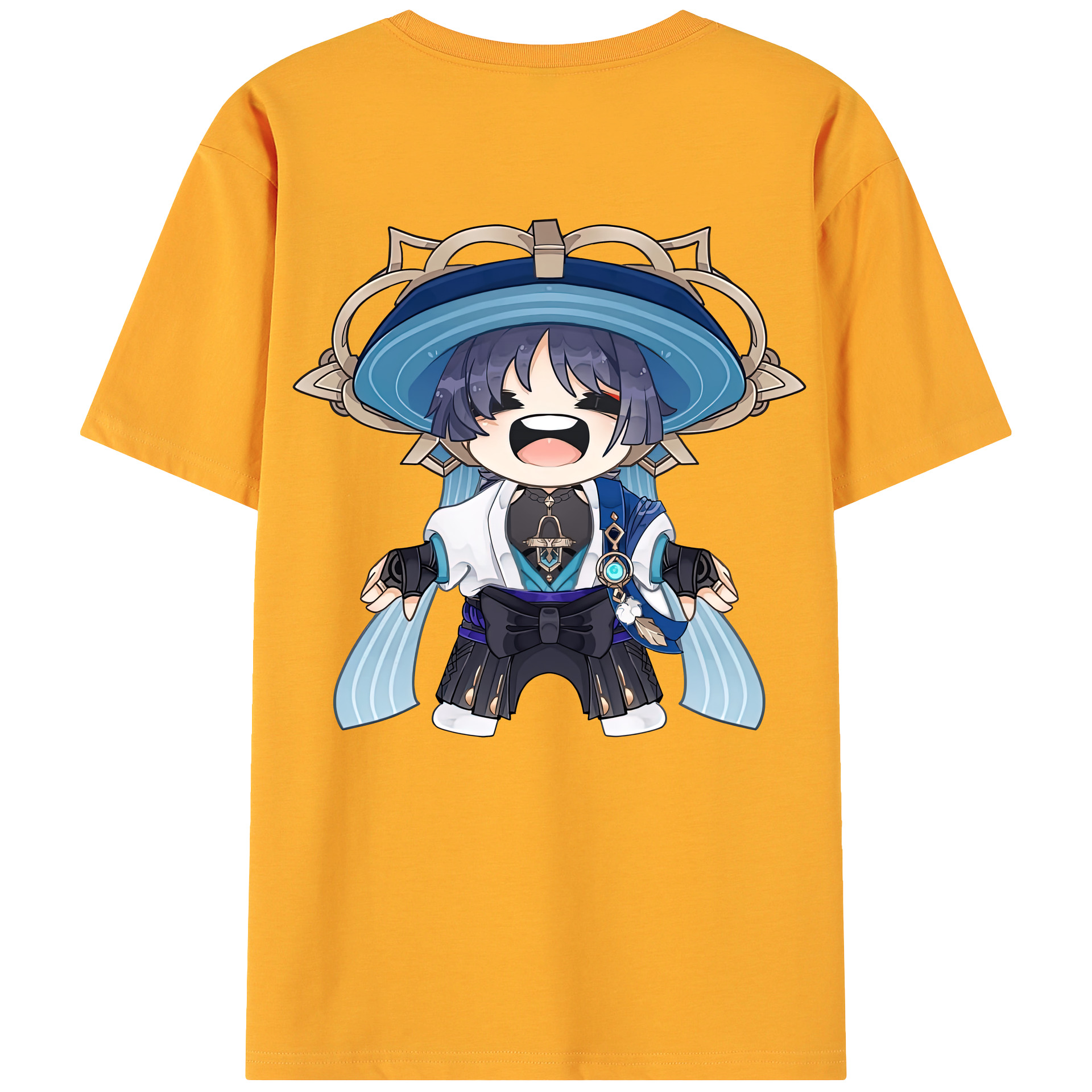 げんし神 さんペい genshin Sanpei 綿100％ メンズ半袖Tシャツ（バックプリント） 通気性